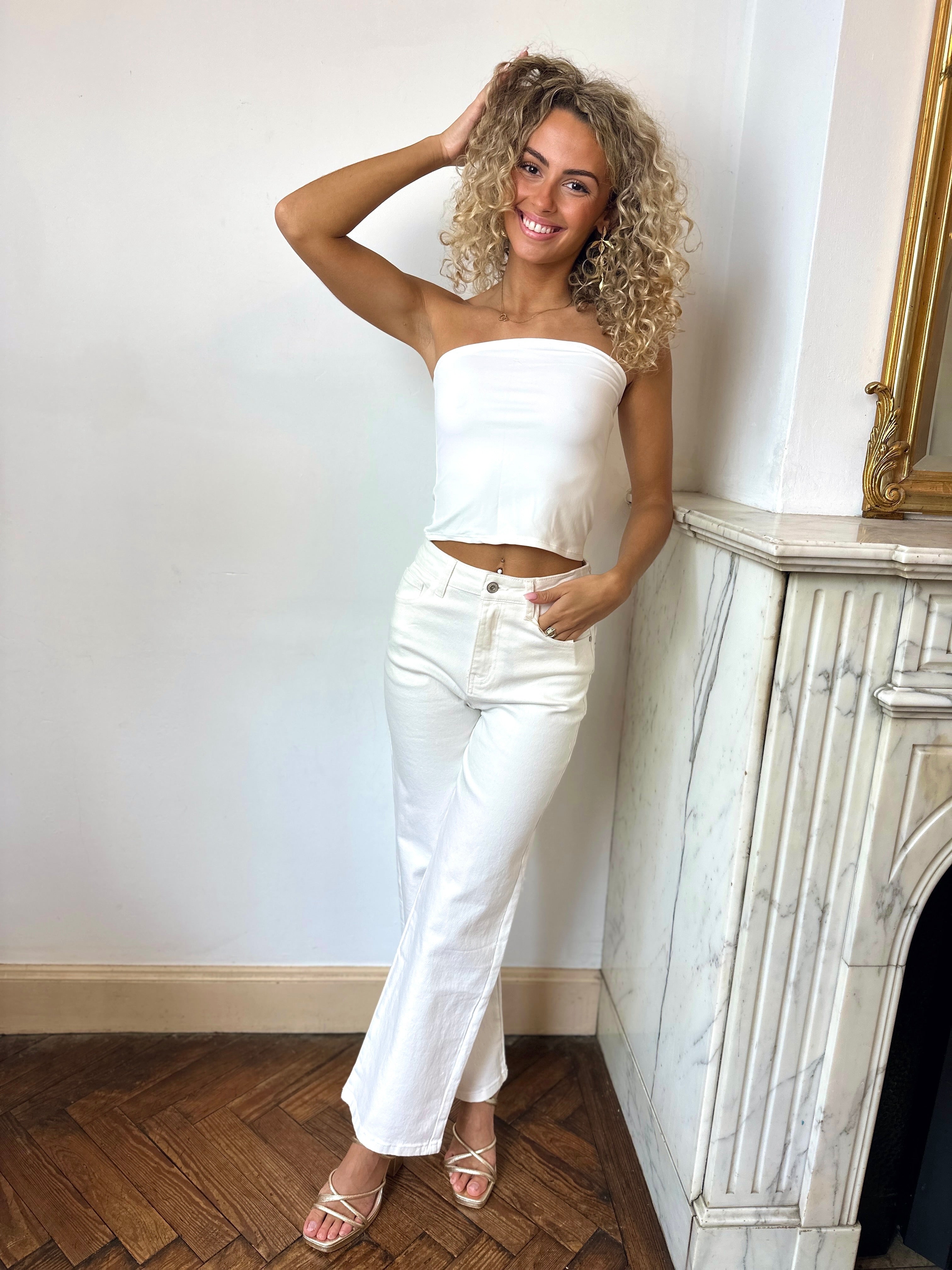 Pantalon blanc - LOVE