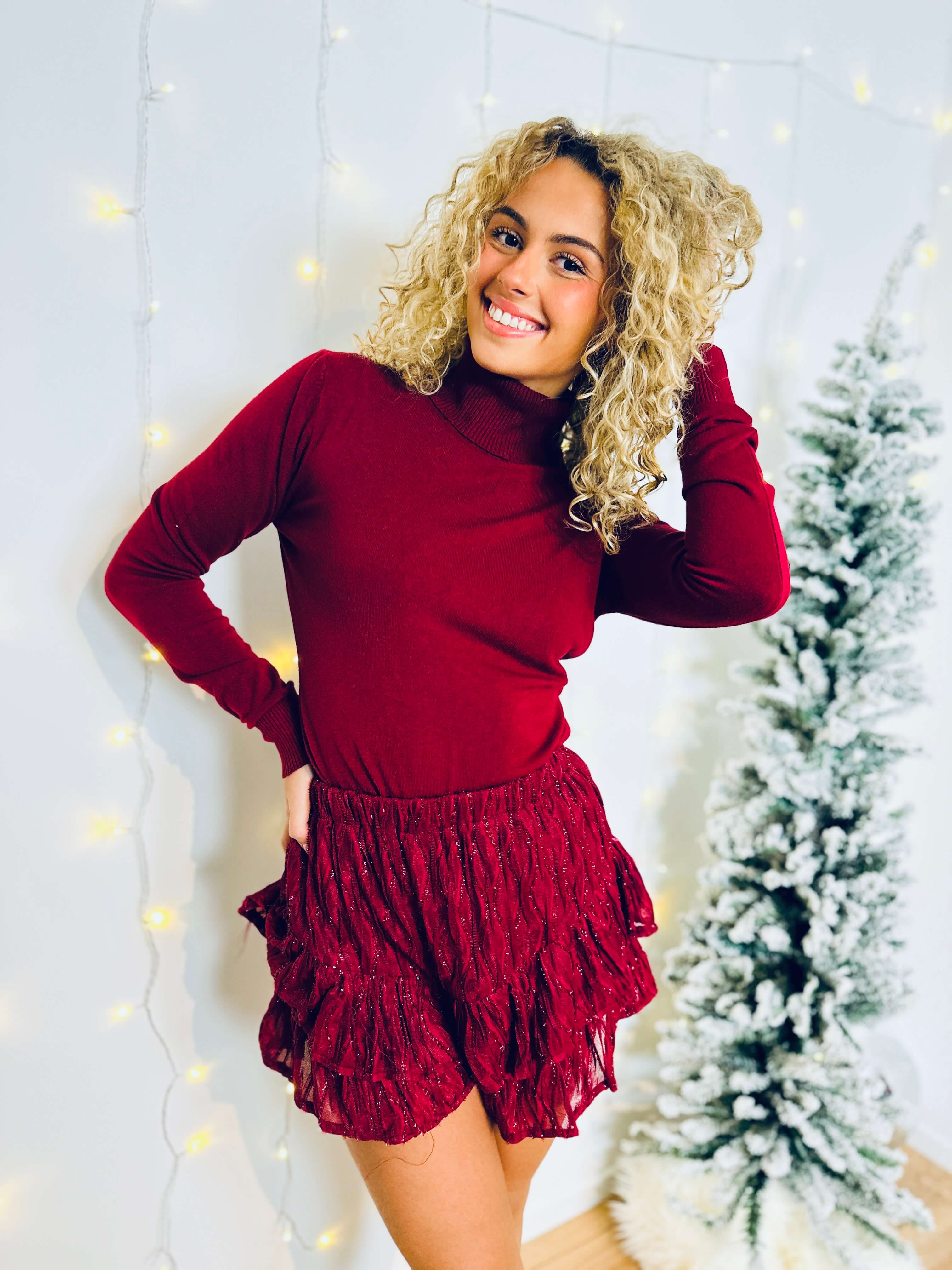Short bordeaux - ANNA
