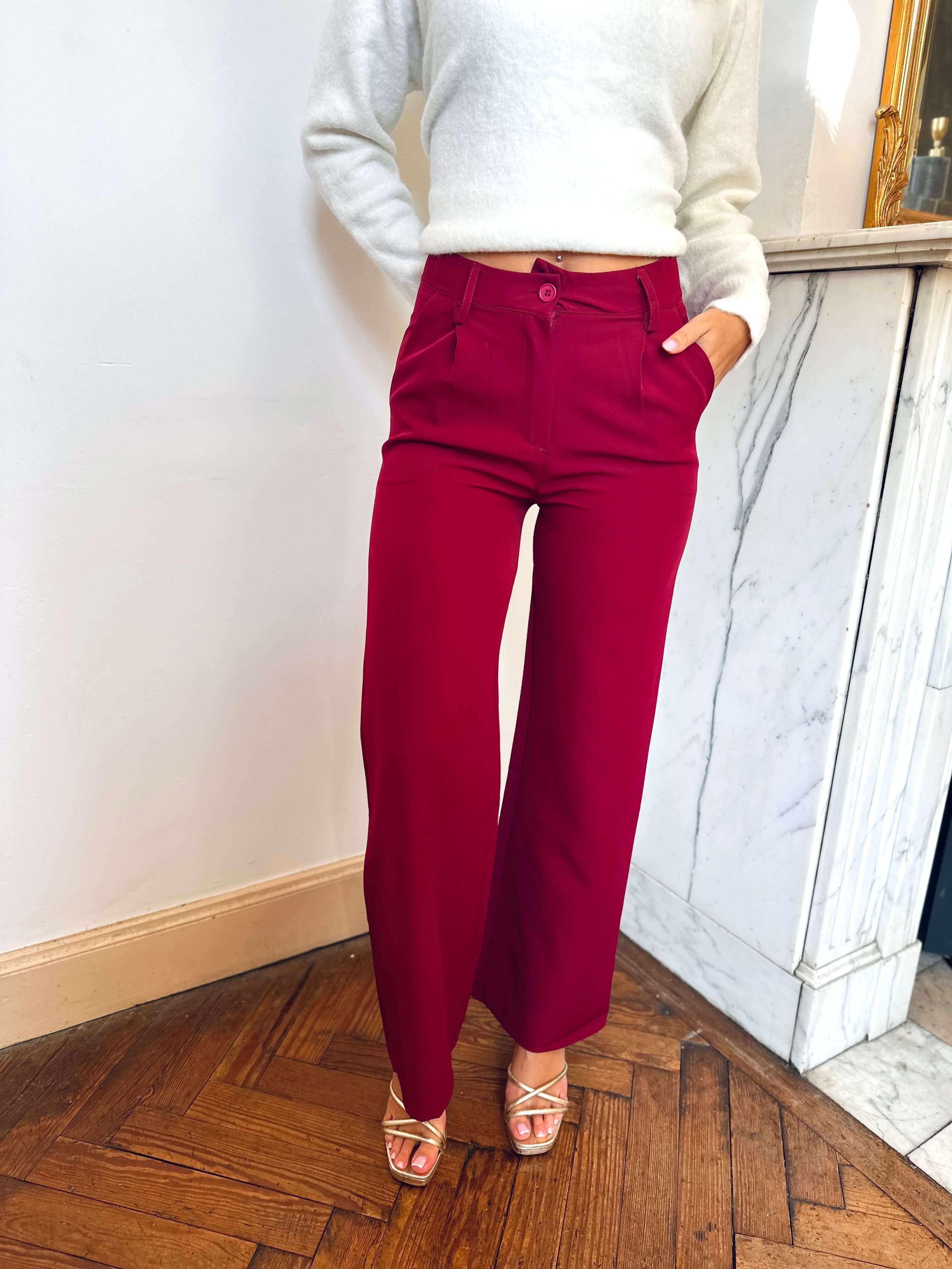 Pantalon bordeaux - EVA
