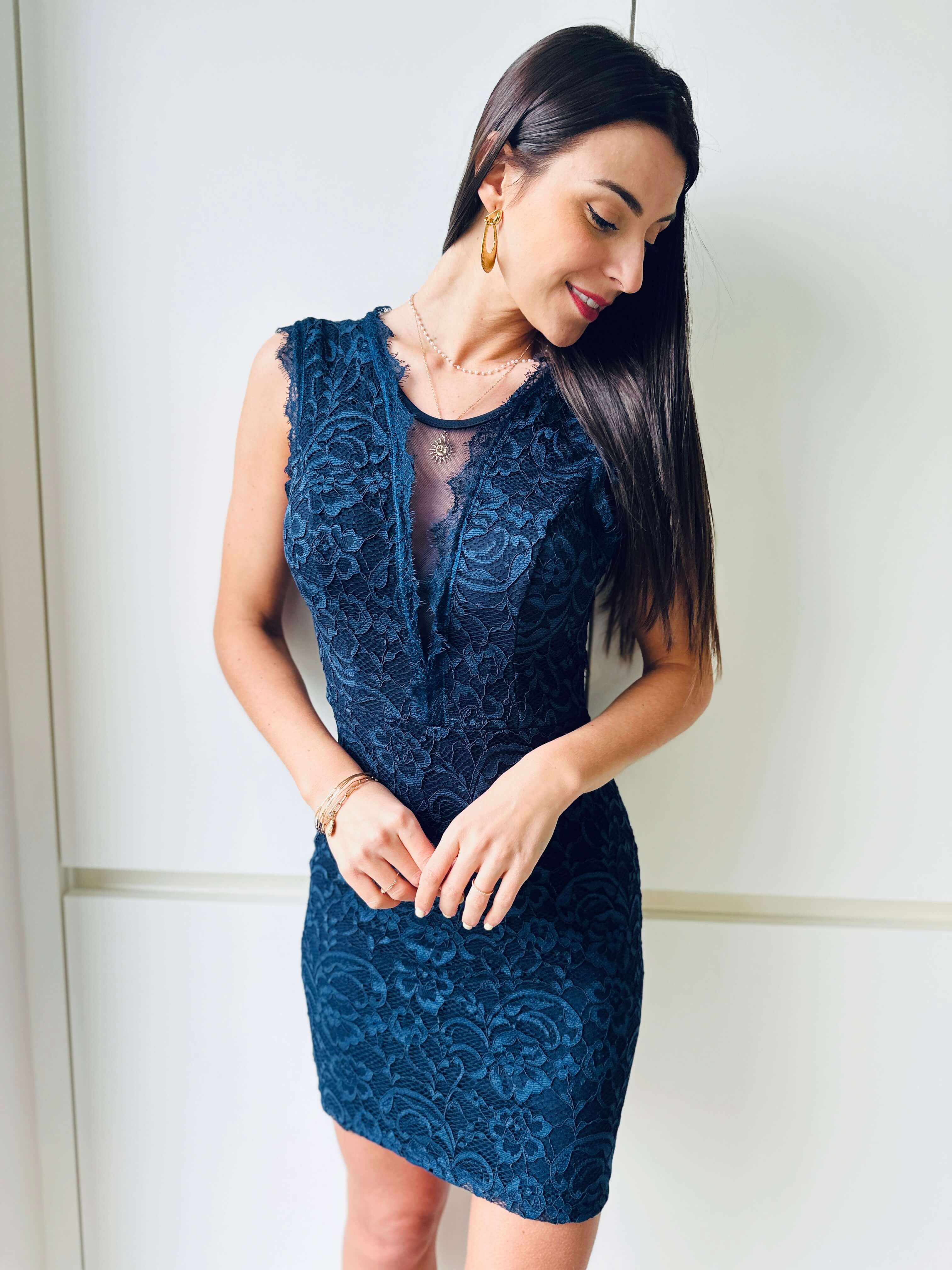 Robe bleu marine - CLAIRE