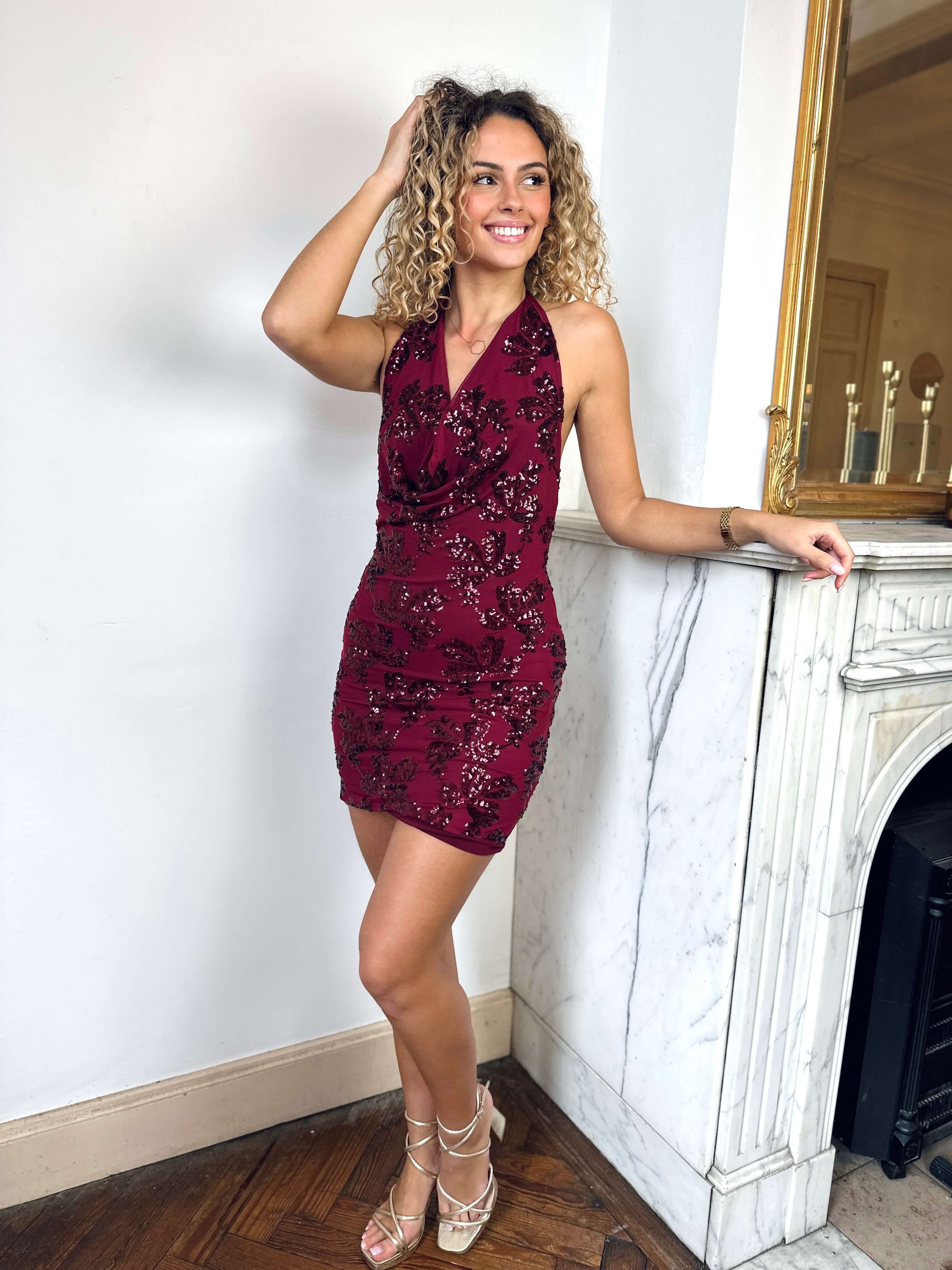 Robe bordeaux - ZOE