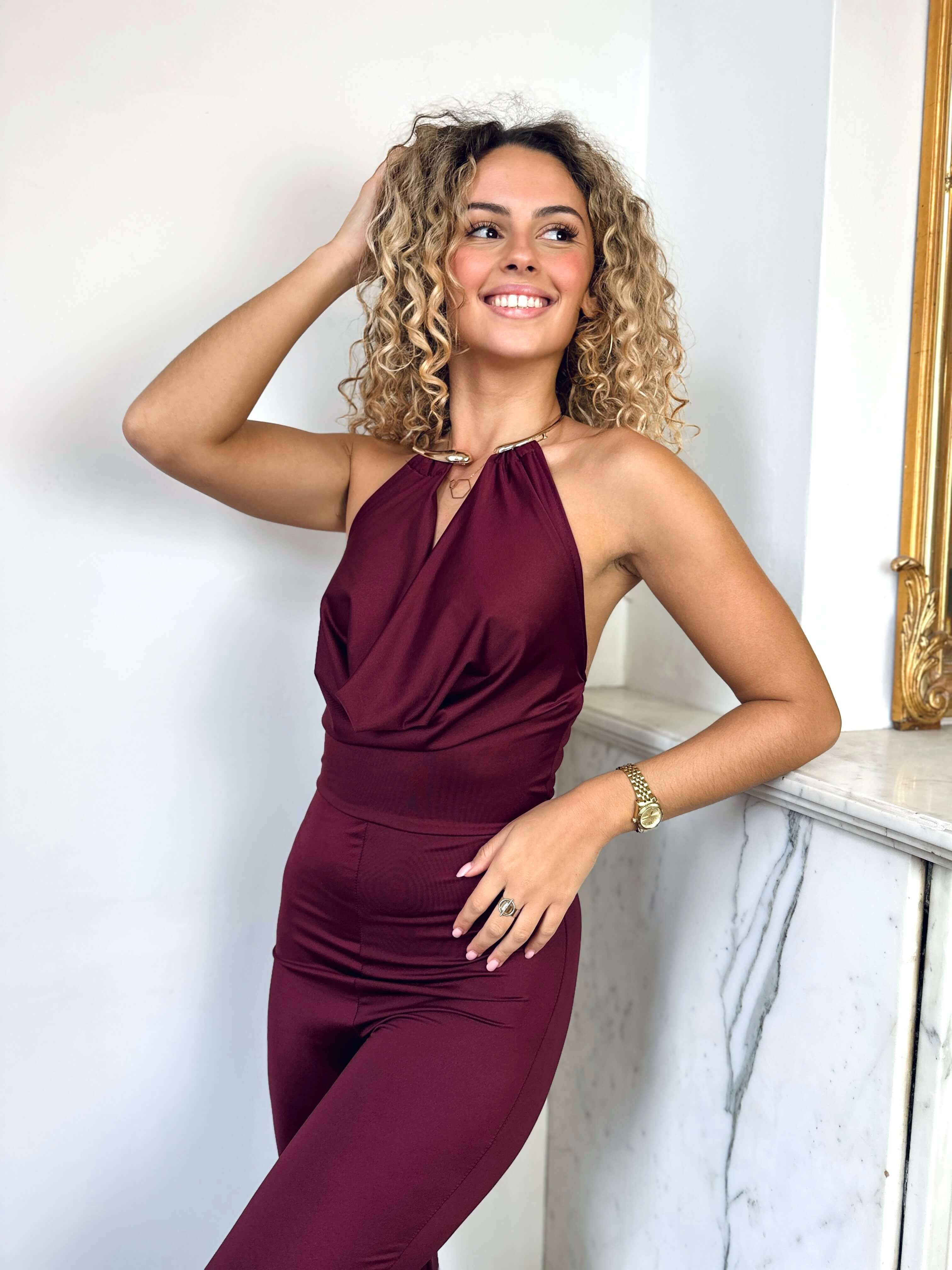 Combinaison bordeaux - BELLA