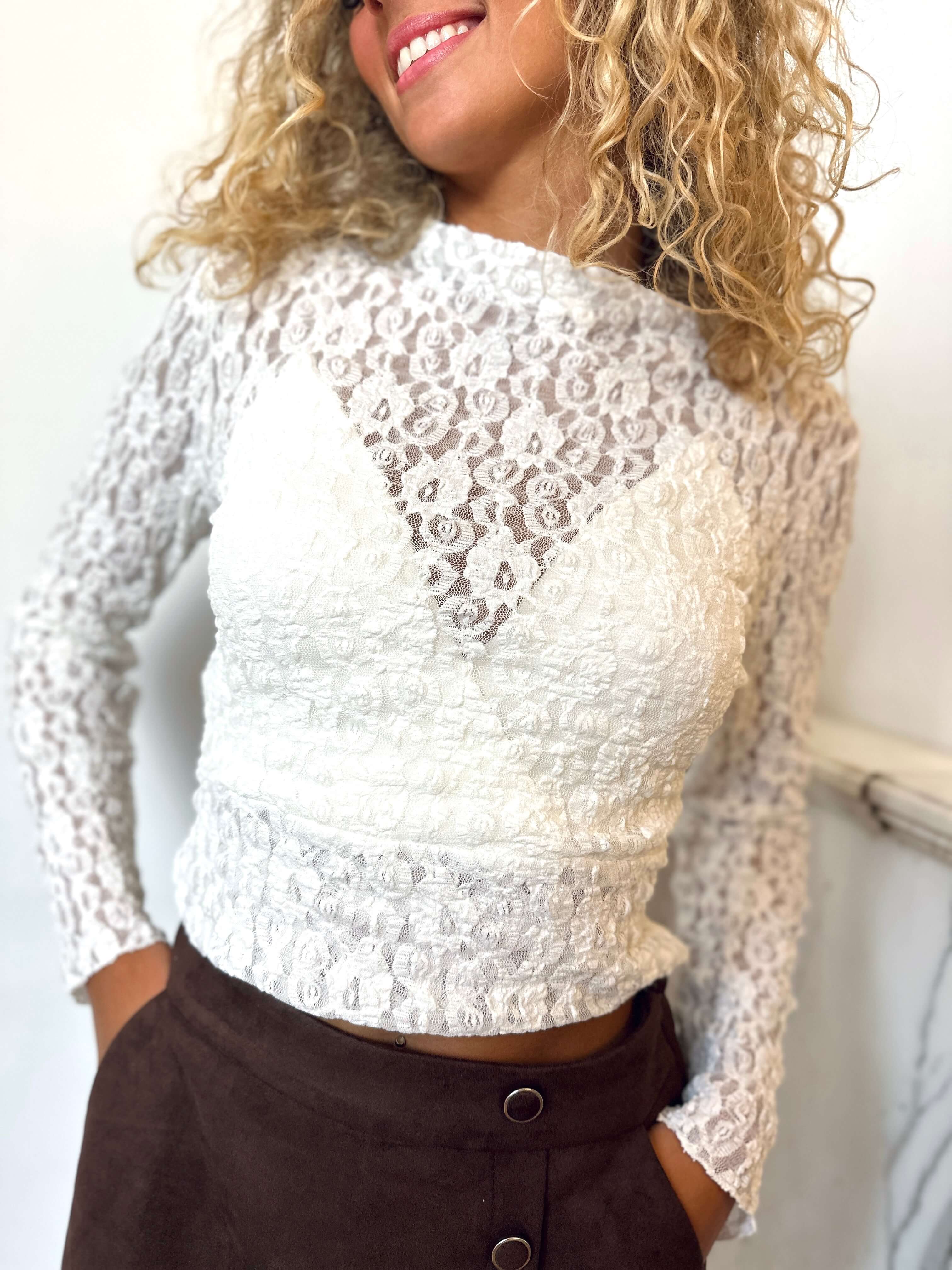 Haut blanc - DENTELLIA