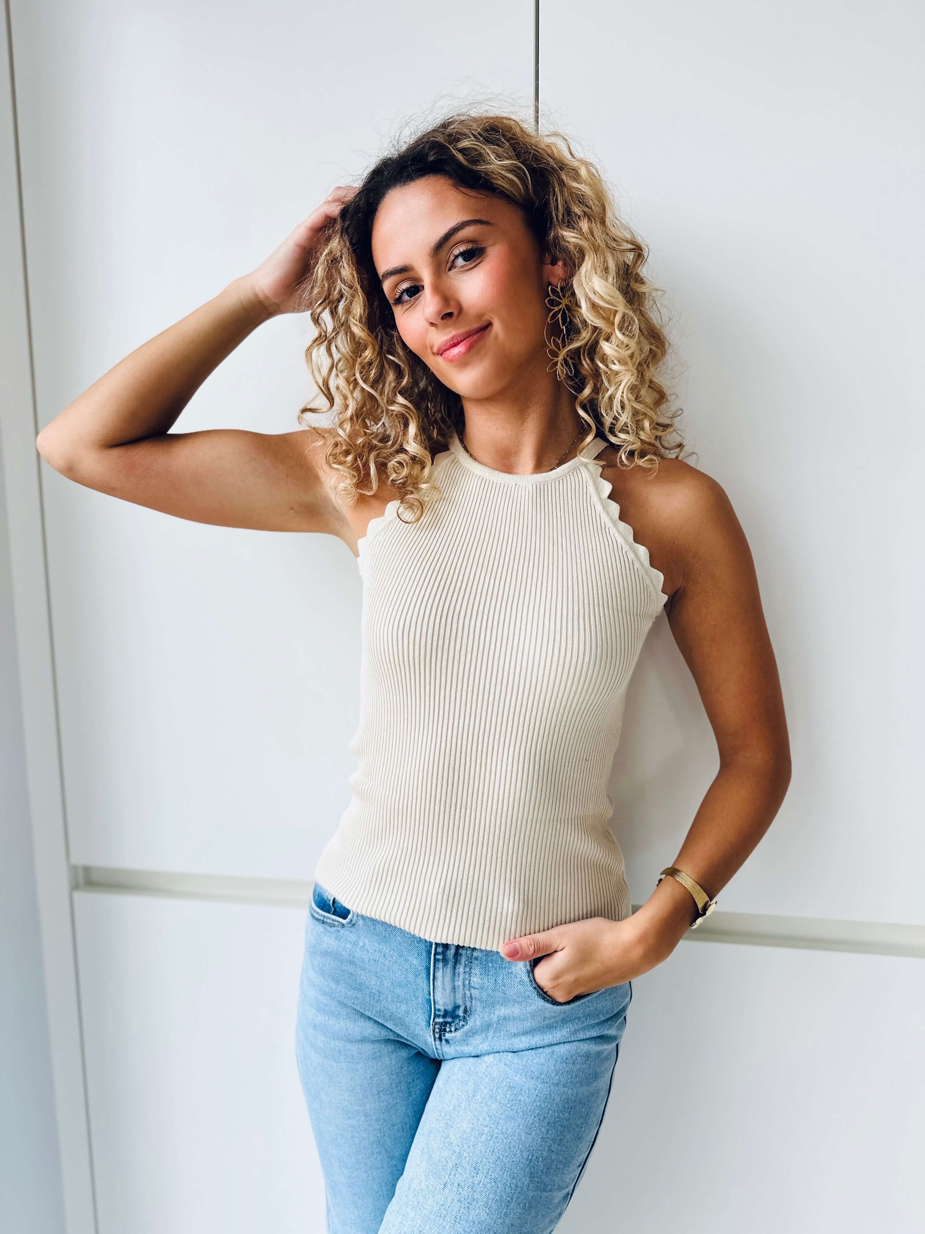 Top beige - LAURE