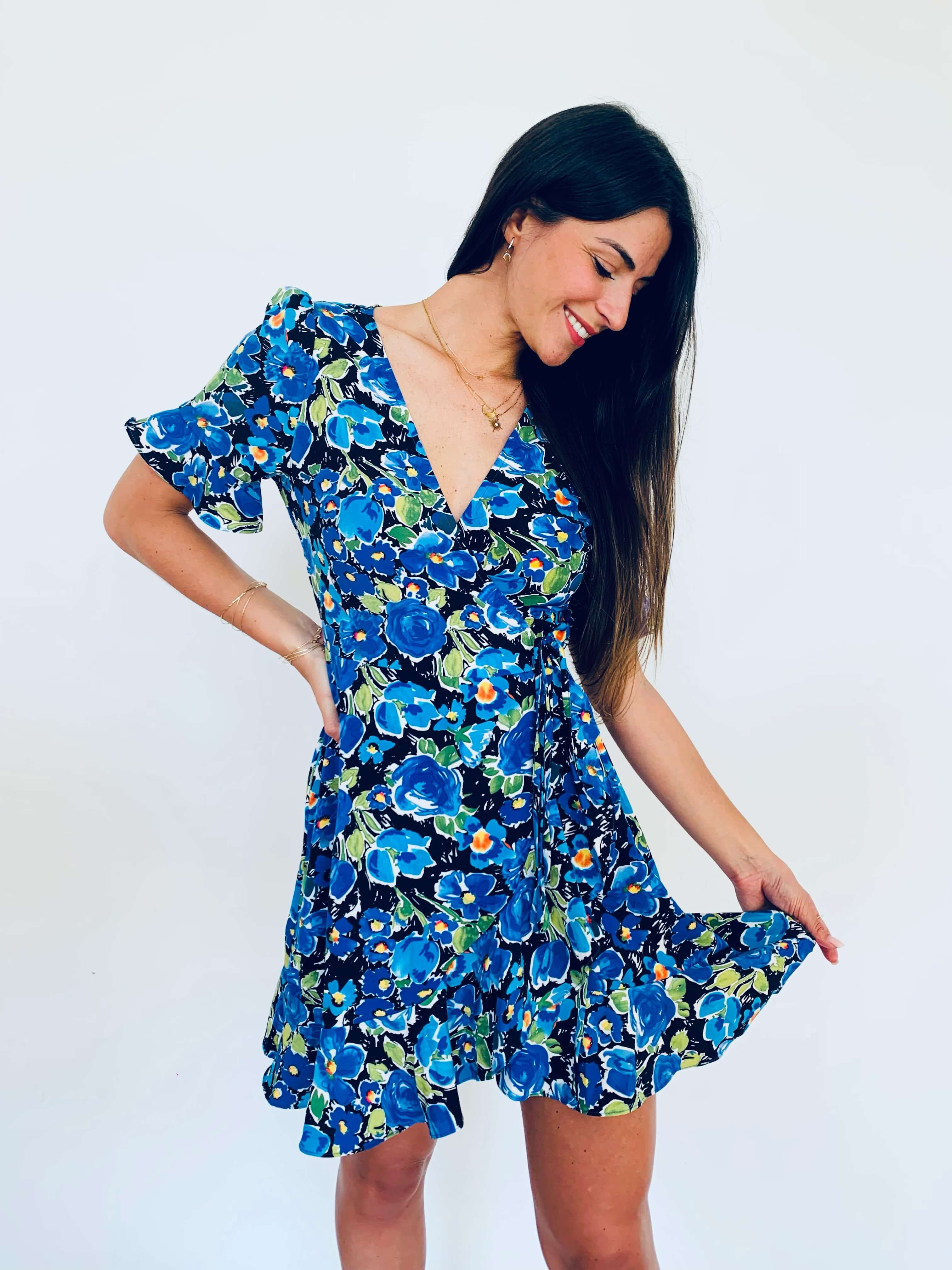 Robe bleu - INES