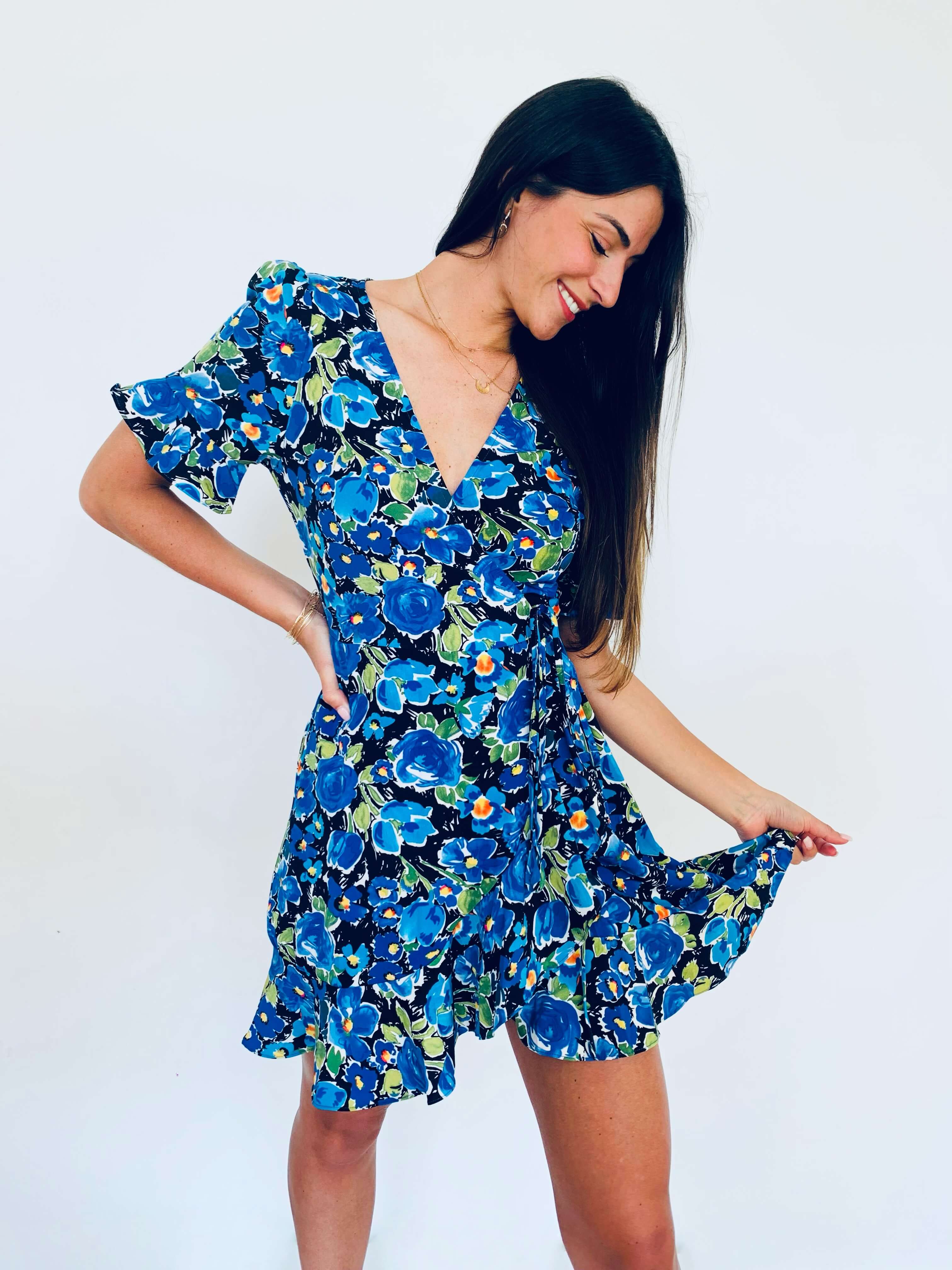 Robe bleu - INES