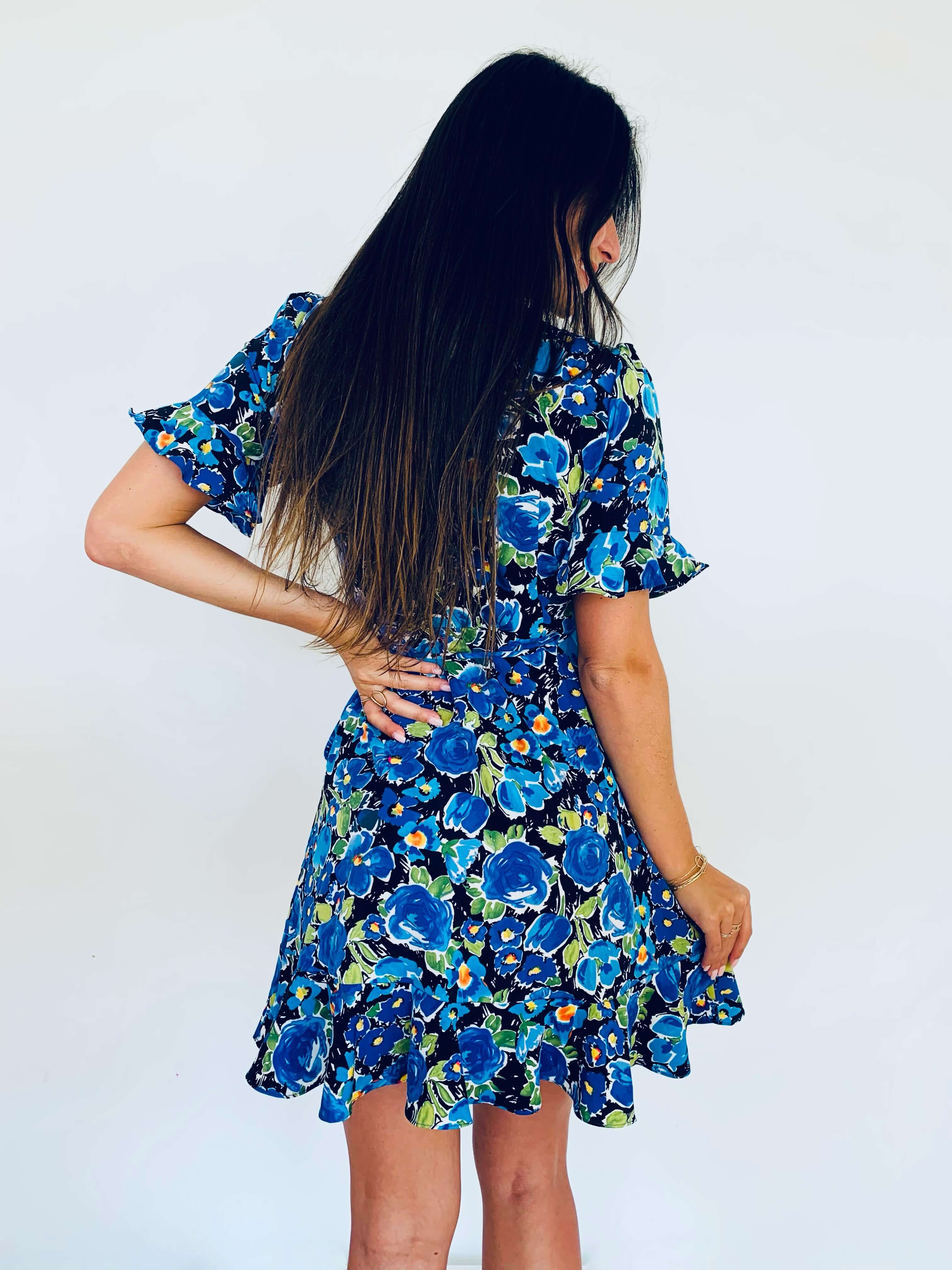 Robe bleu - INES