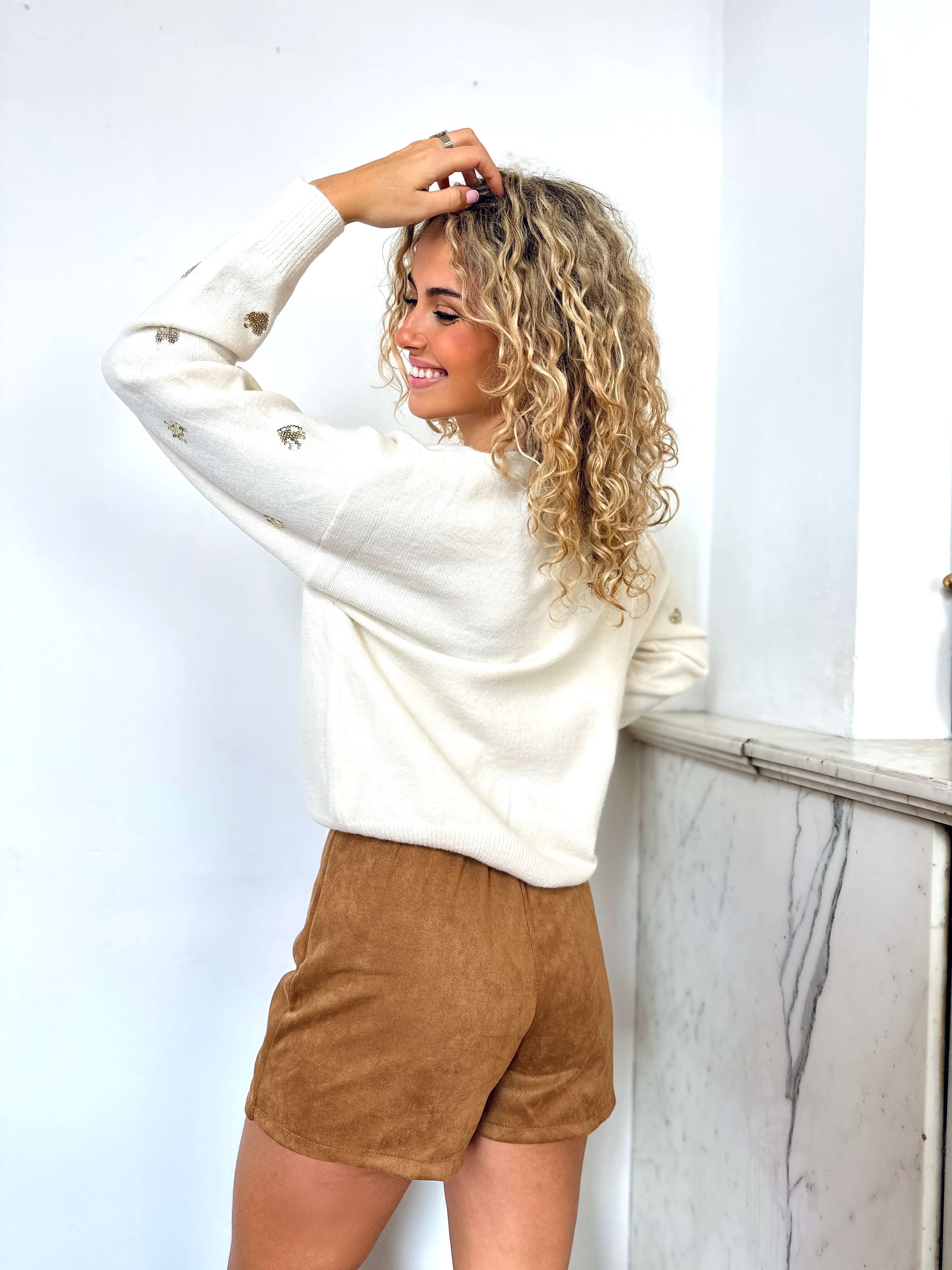 Jupe short camel - AMBER