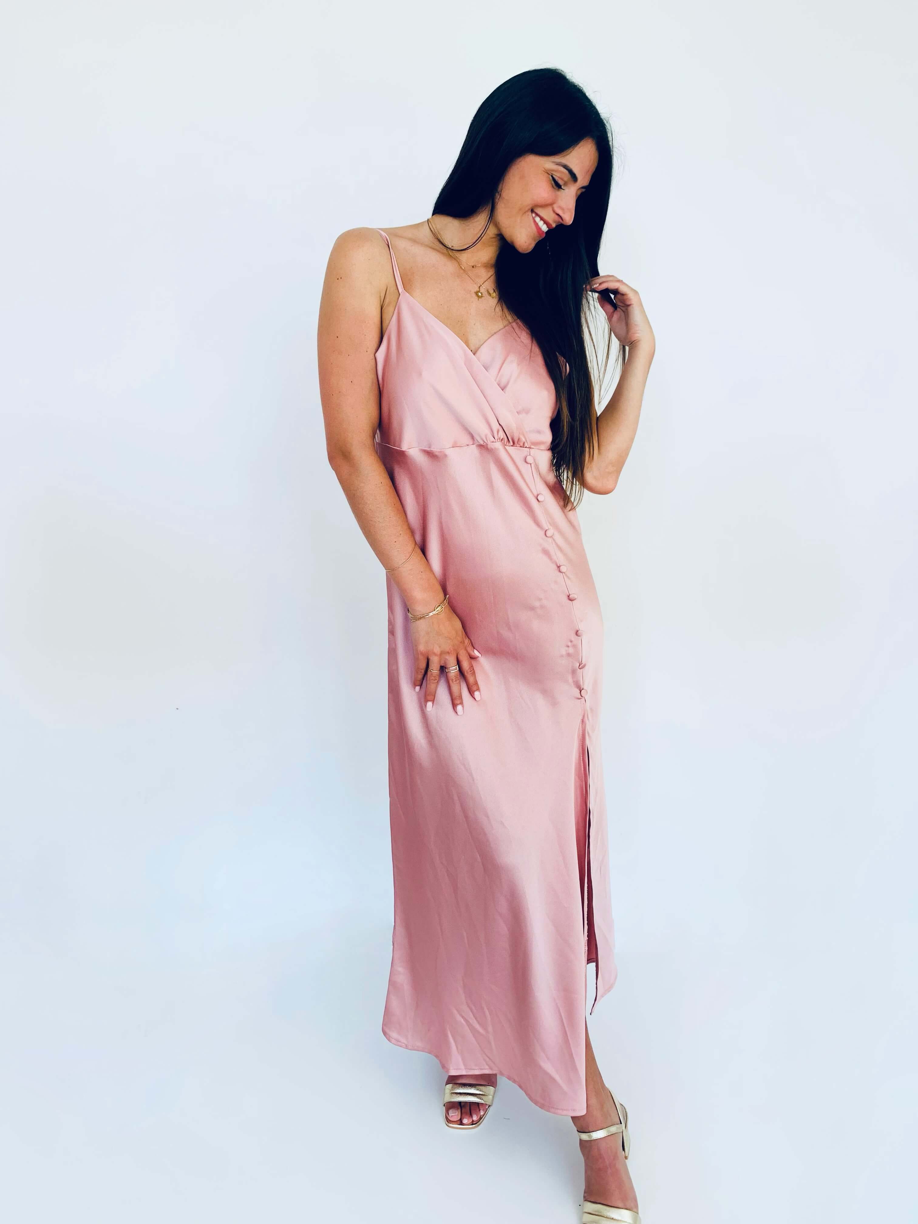 Robe rose pale - SYBILLE