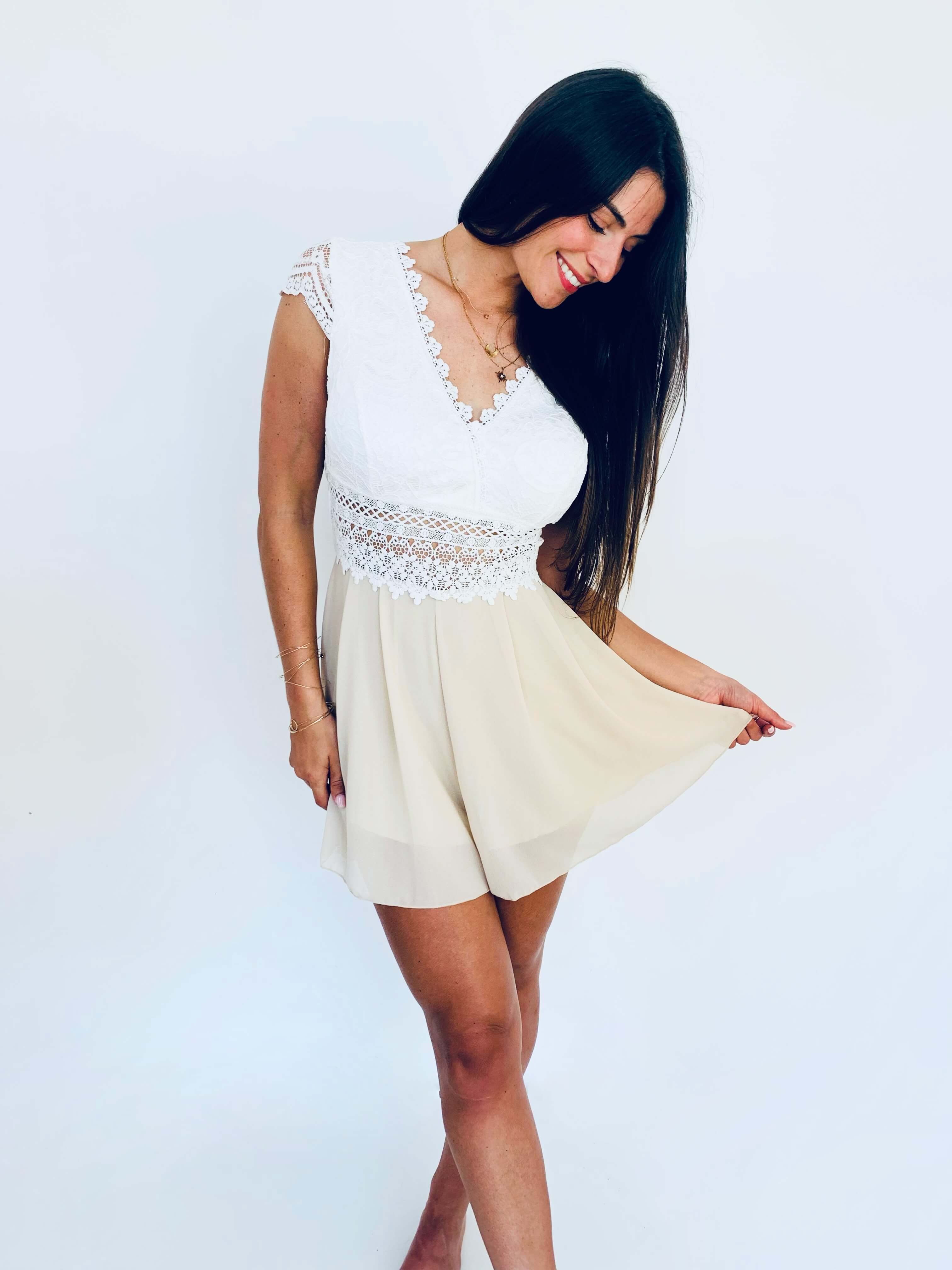 Combishort beige -  CLELIA