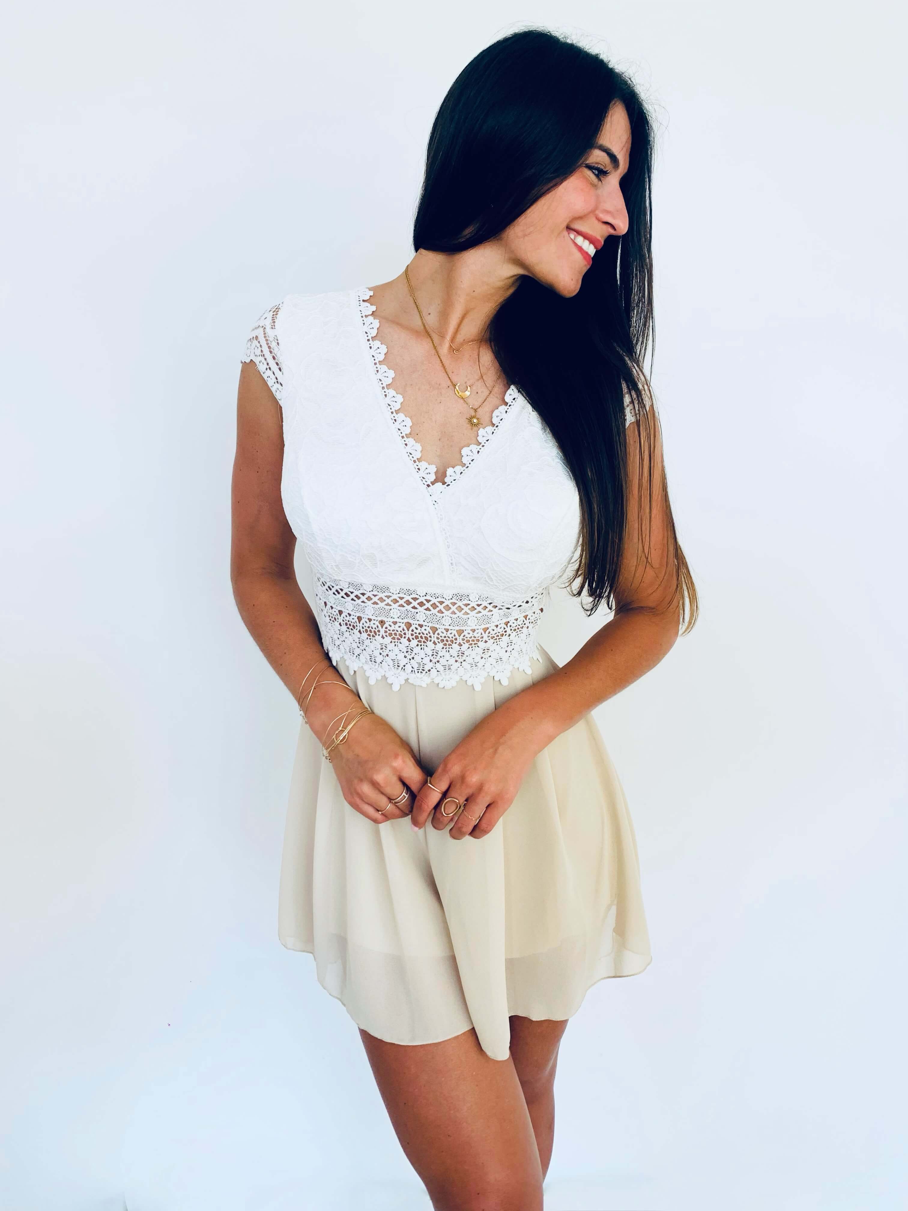 Combishort beige -  CLELIA