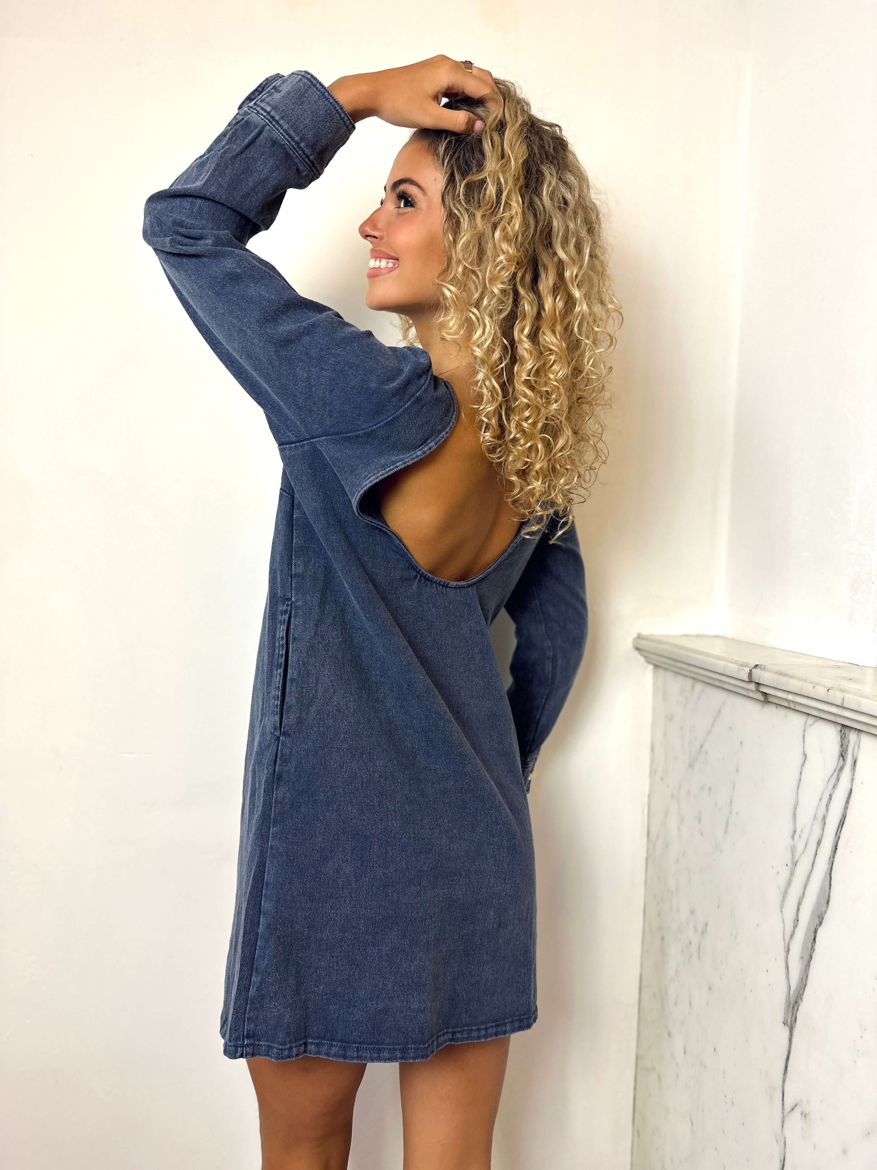 Robe bleu marine - ELENA