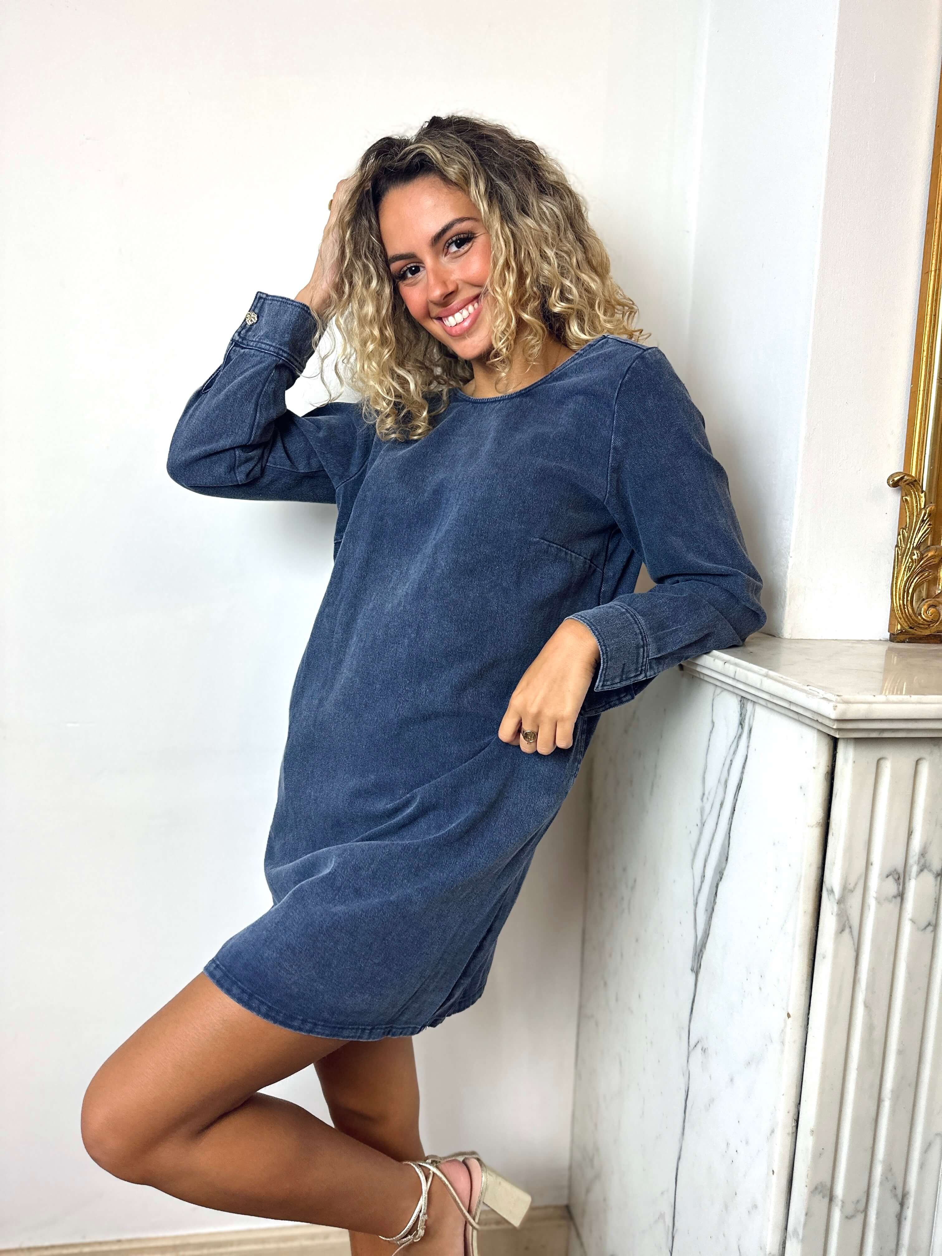 Robe bleu marine - ELENA