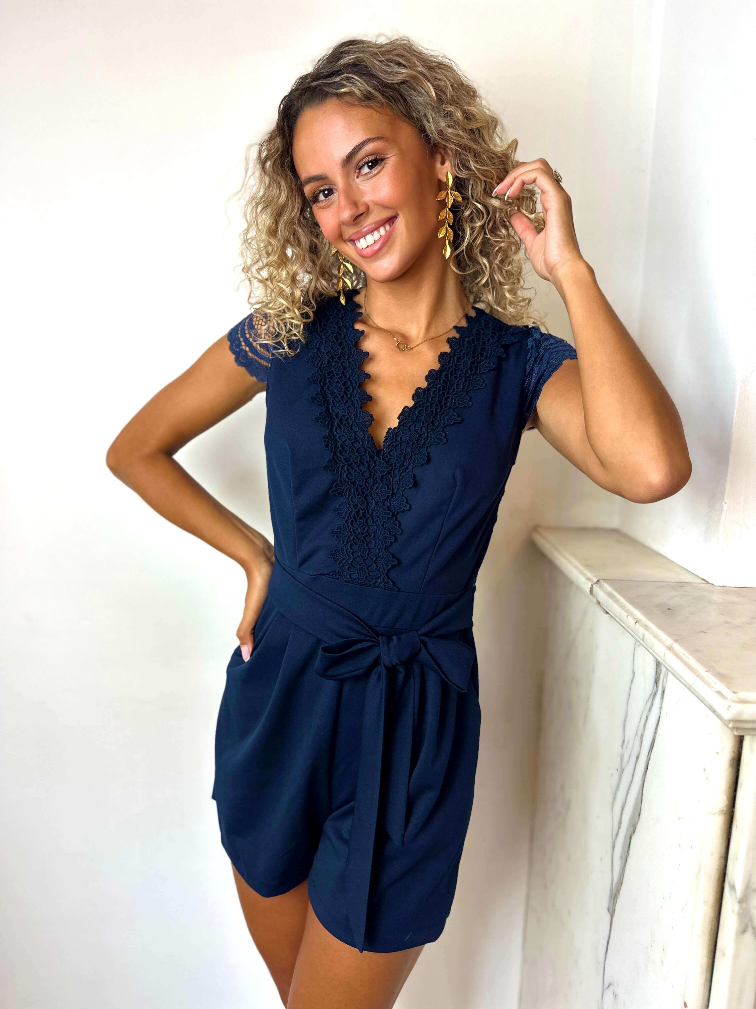 Combishort bleu marine - ZELIE