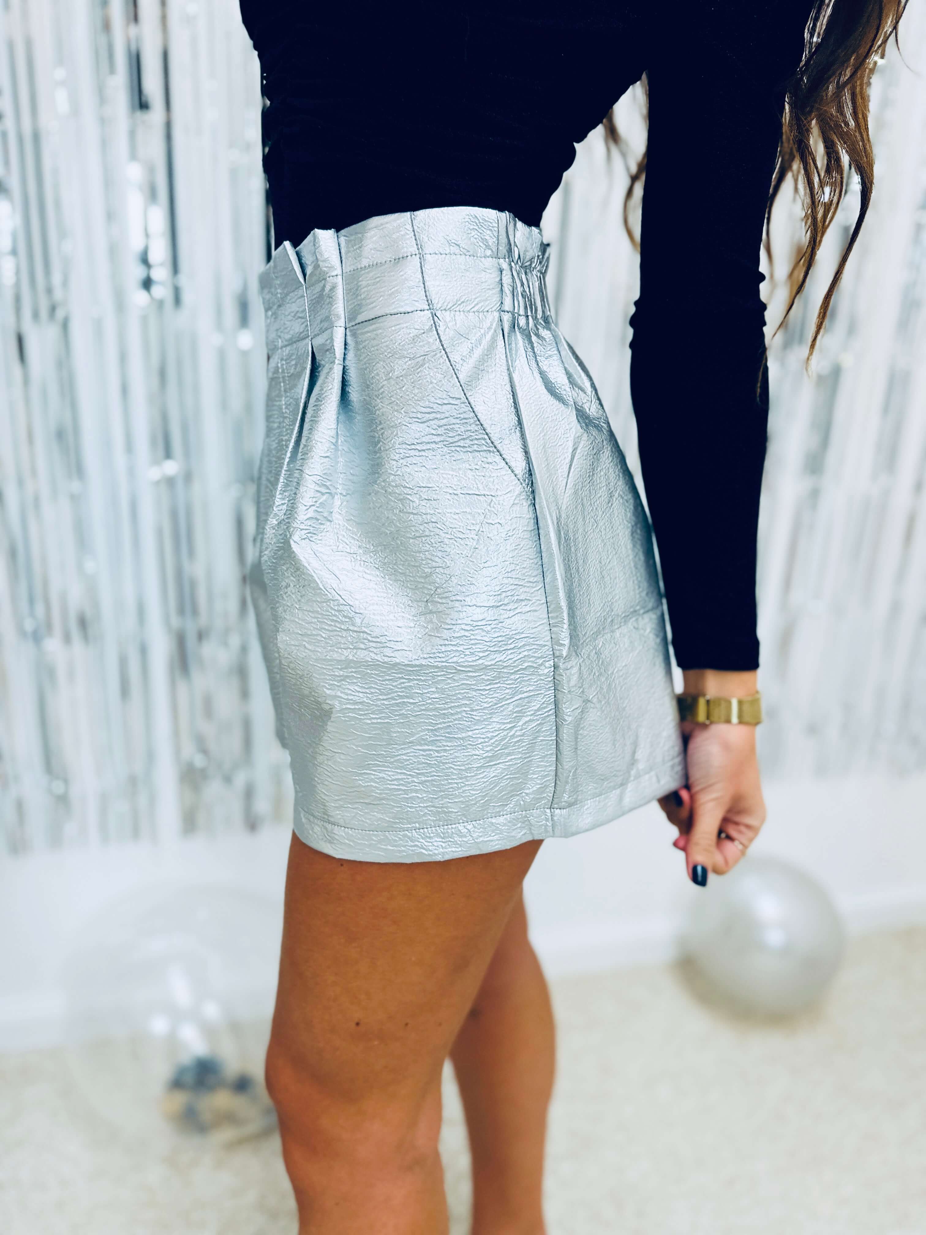 Short argenté - EMILIE