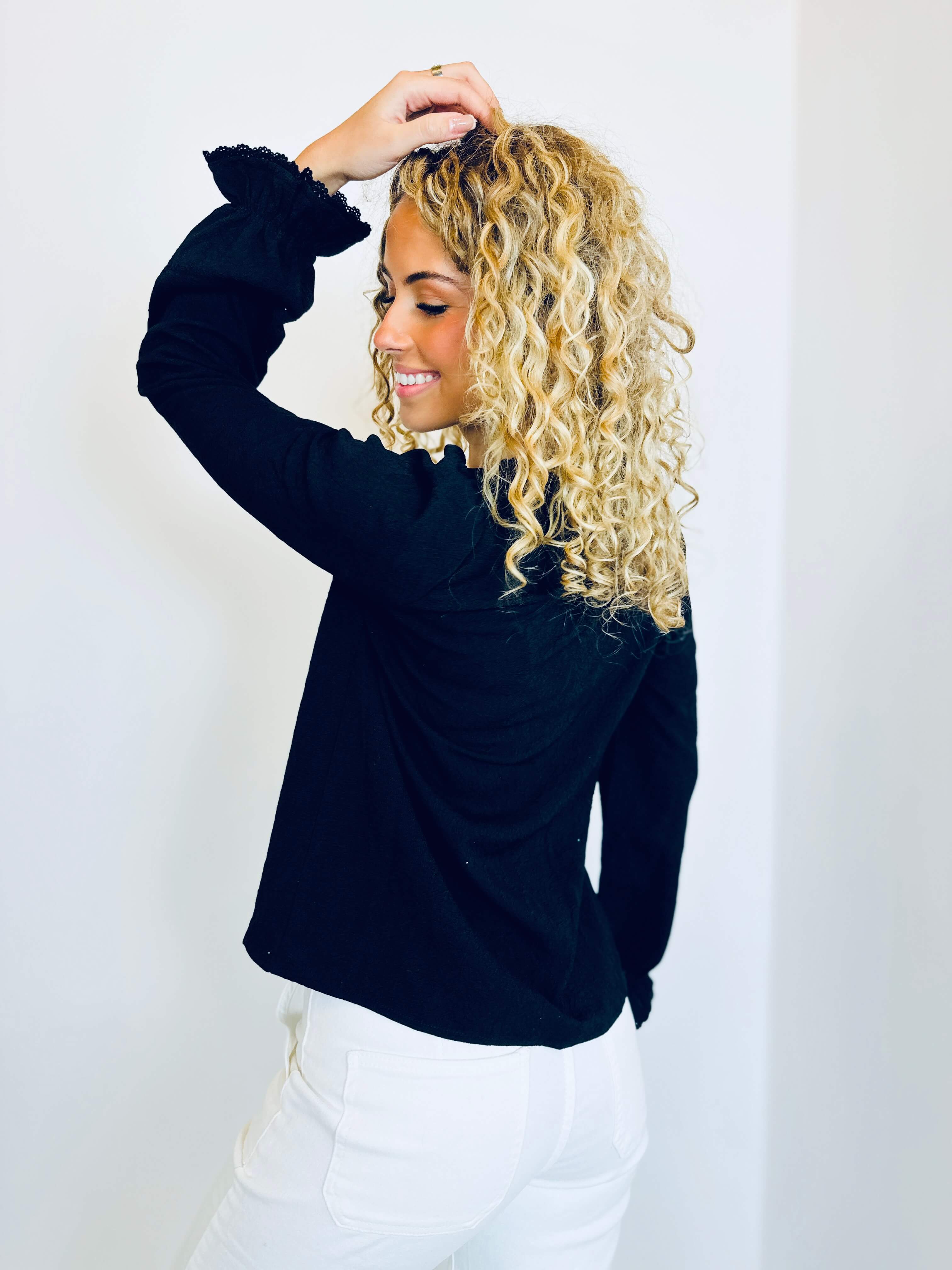 Blouse noir - CAROLE