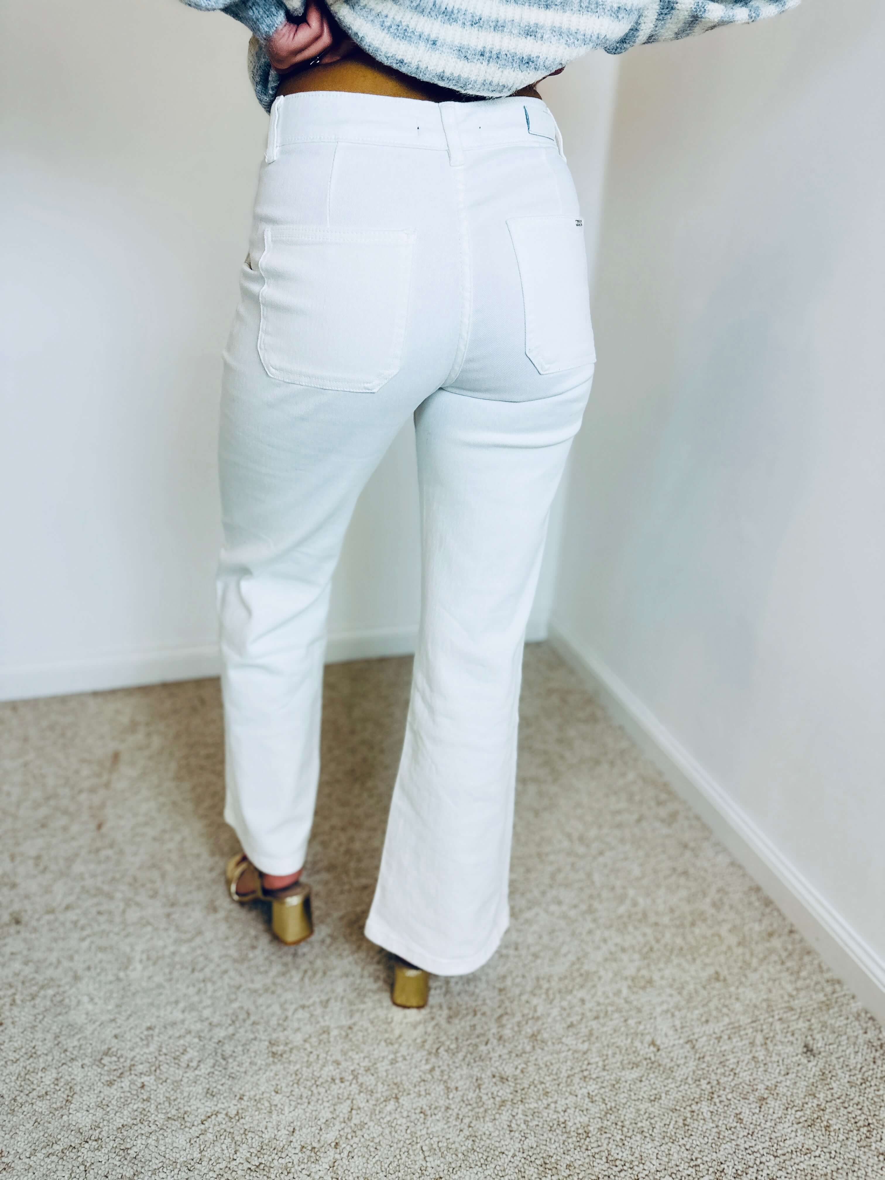 Pantalon blanc "TOXIK" - EVA