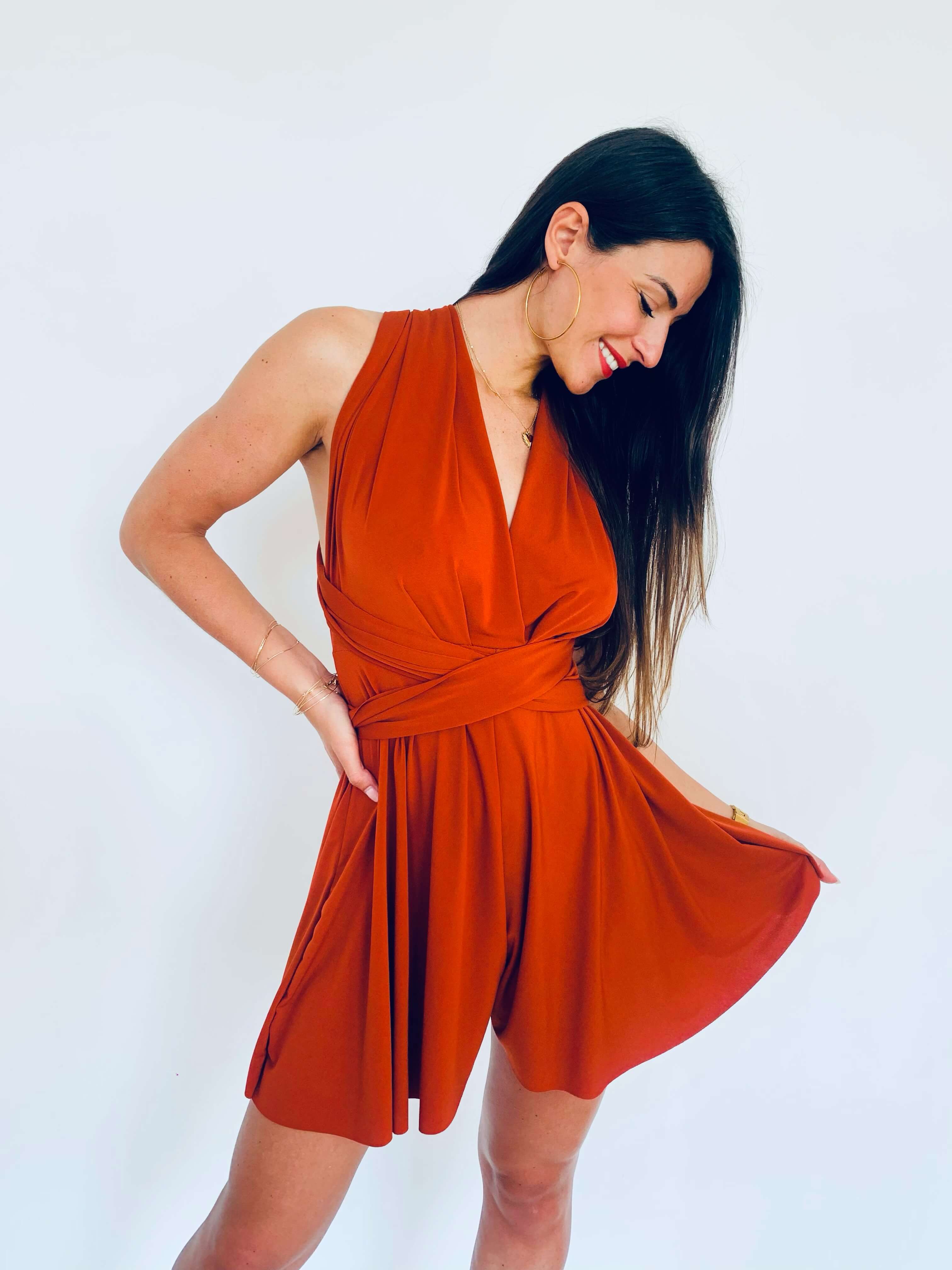 Combishort rouille - JULIETTE