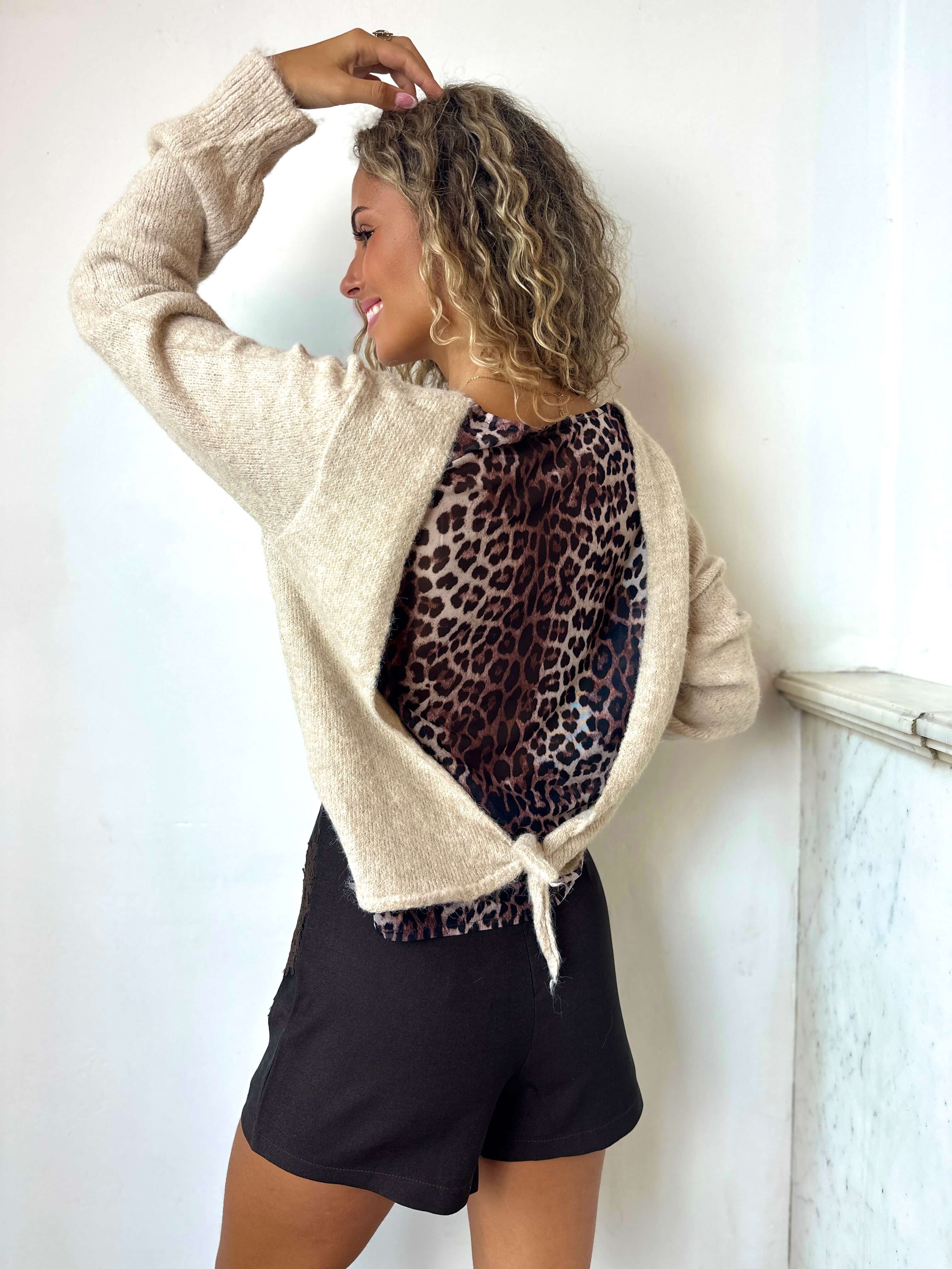 Pull beige - LEONIE