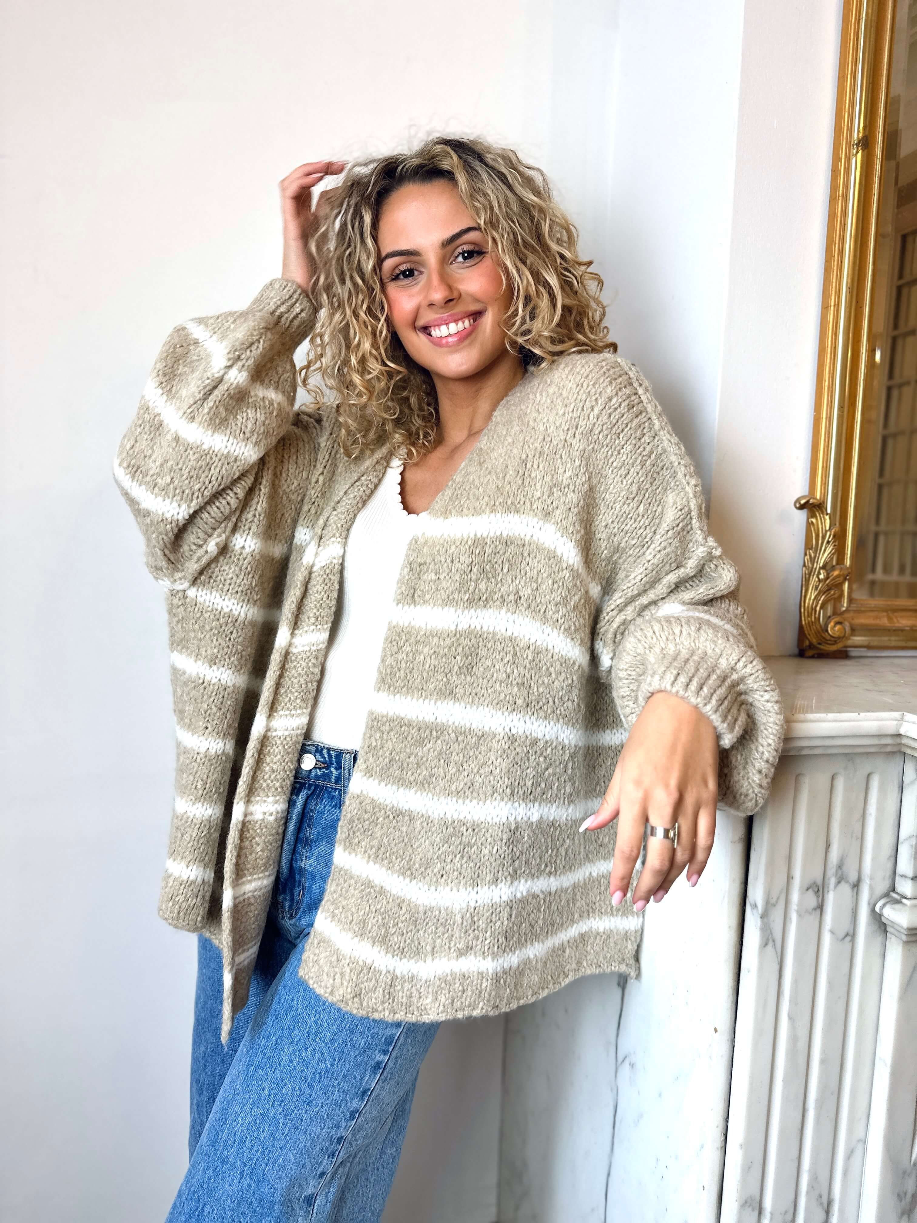 Gilet beige - ANGELE