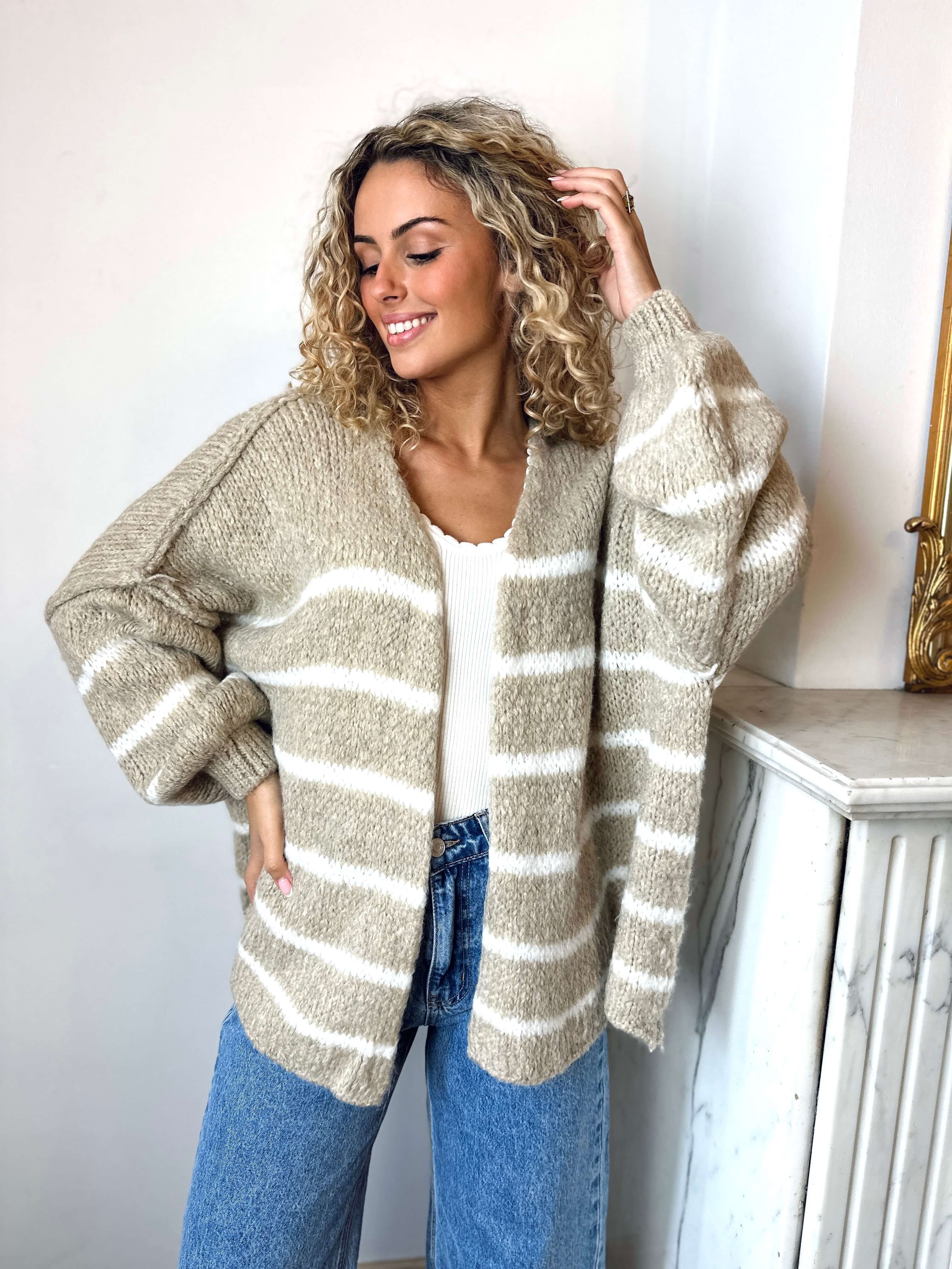 Gilet beige - ANGELE