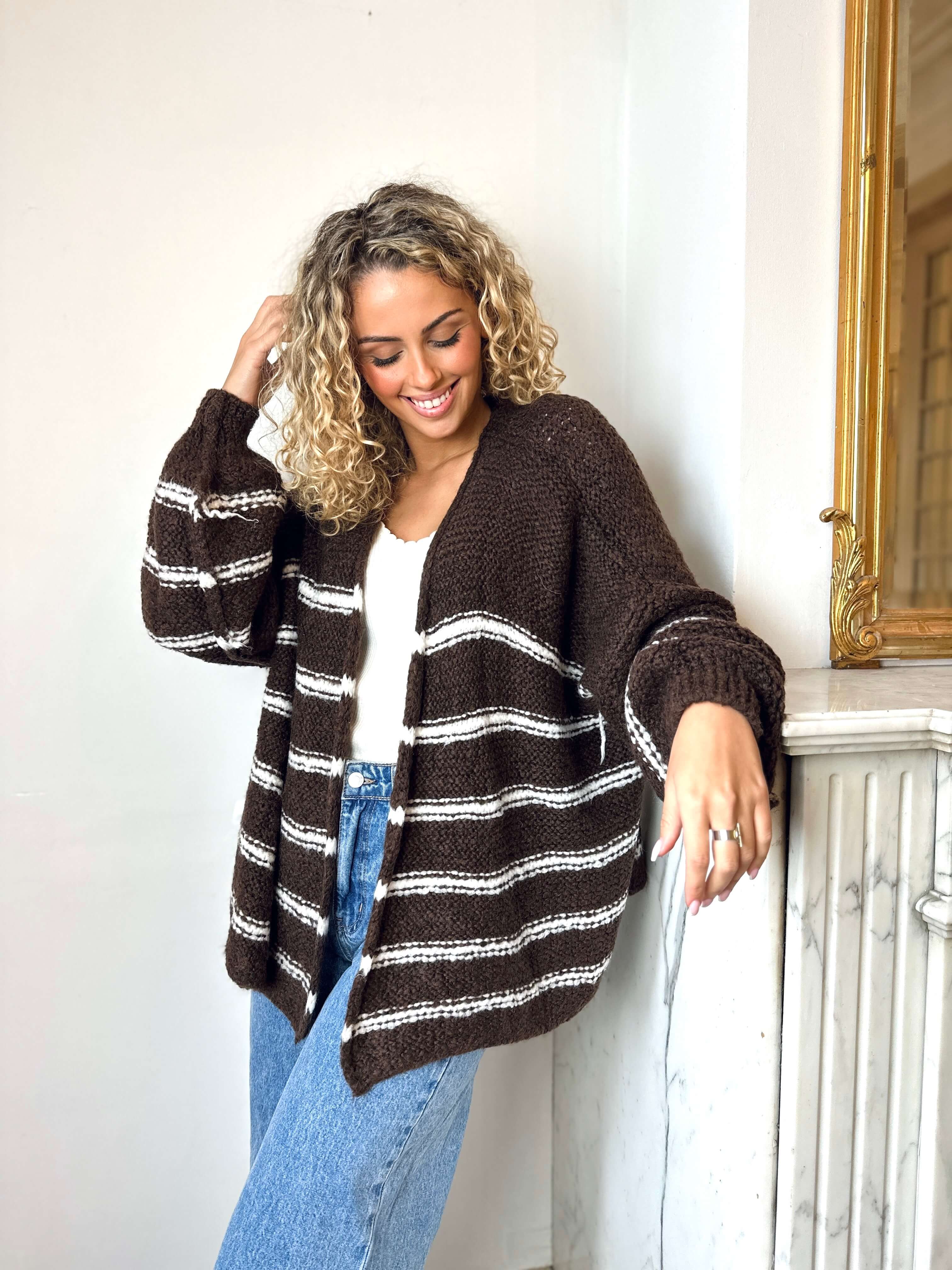 Gilet marron - ANGELE