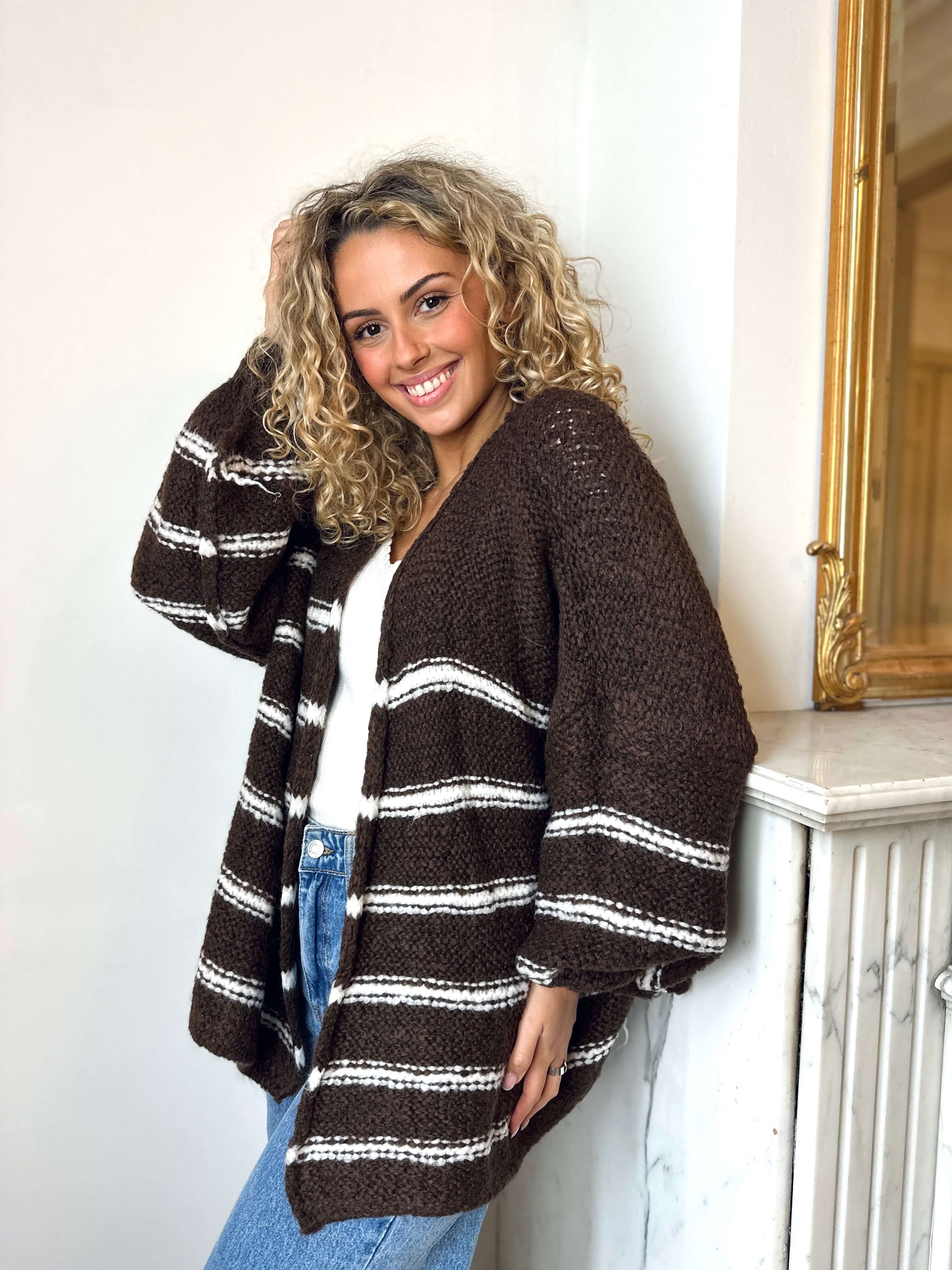 Gilet marron - ANGELE