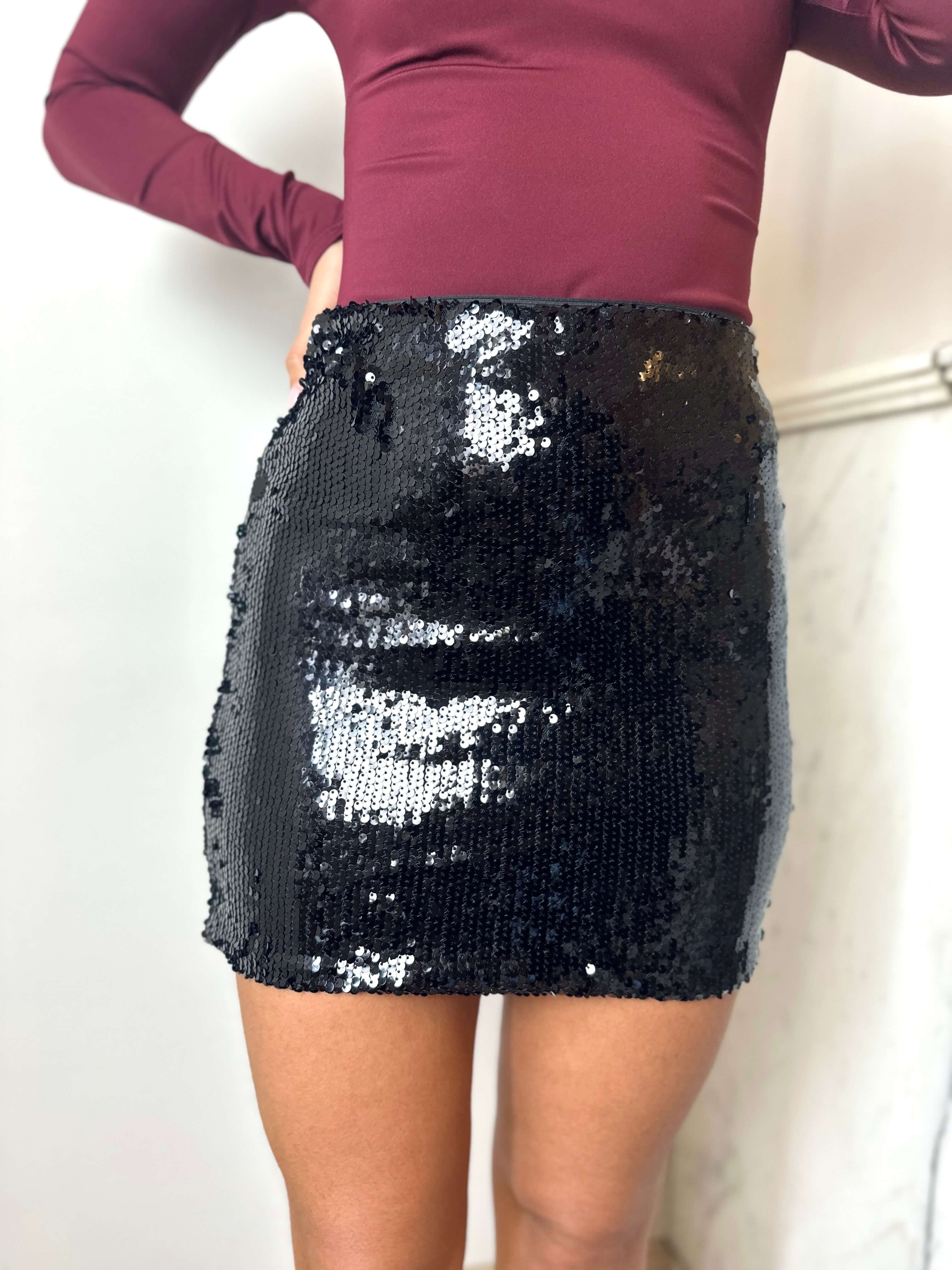 Jupe à sequin noire - IVY