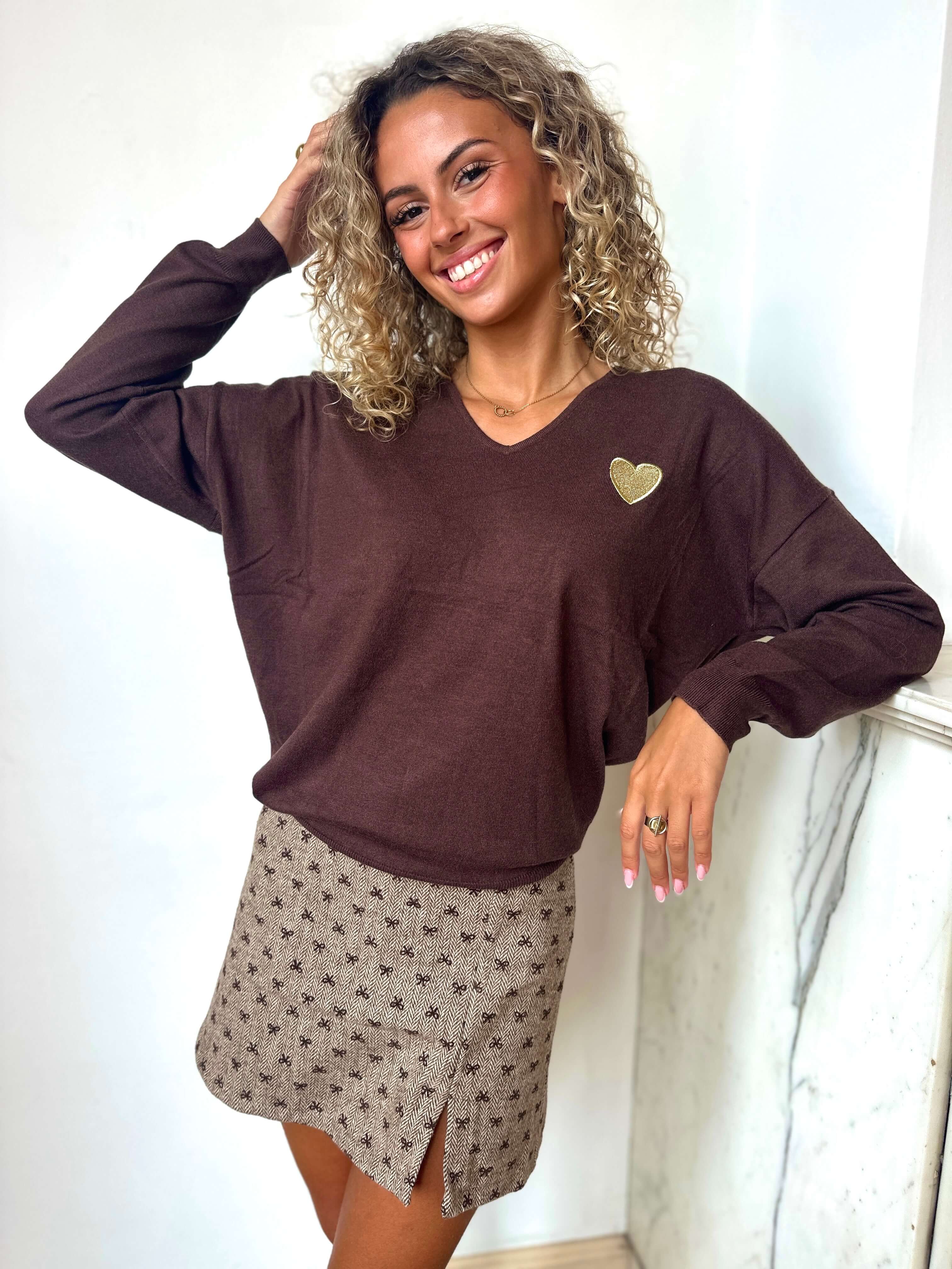 Pull chocolat - AMORE
