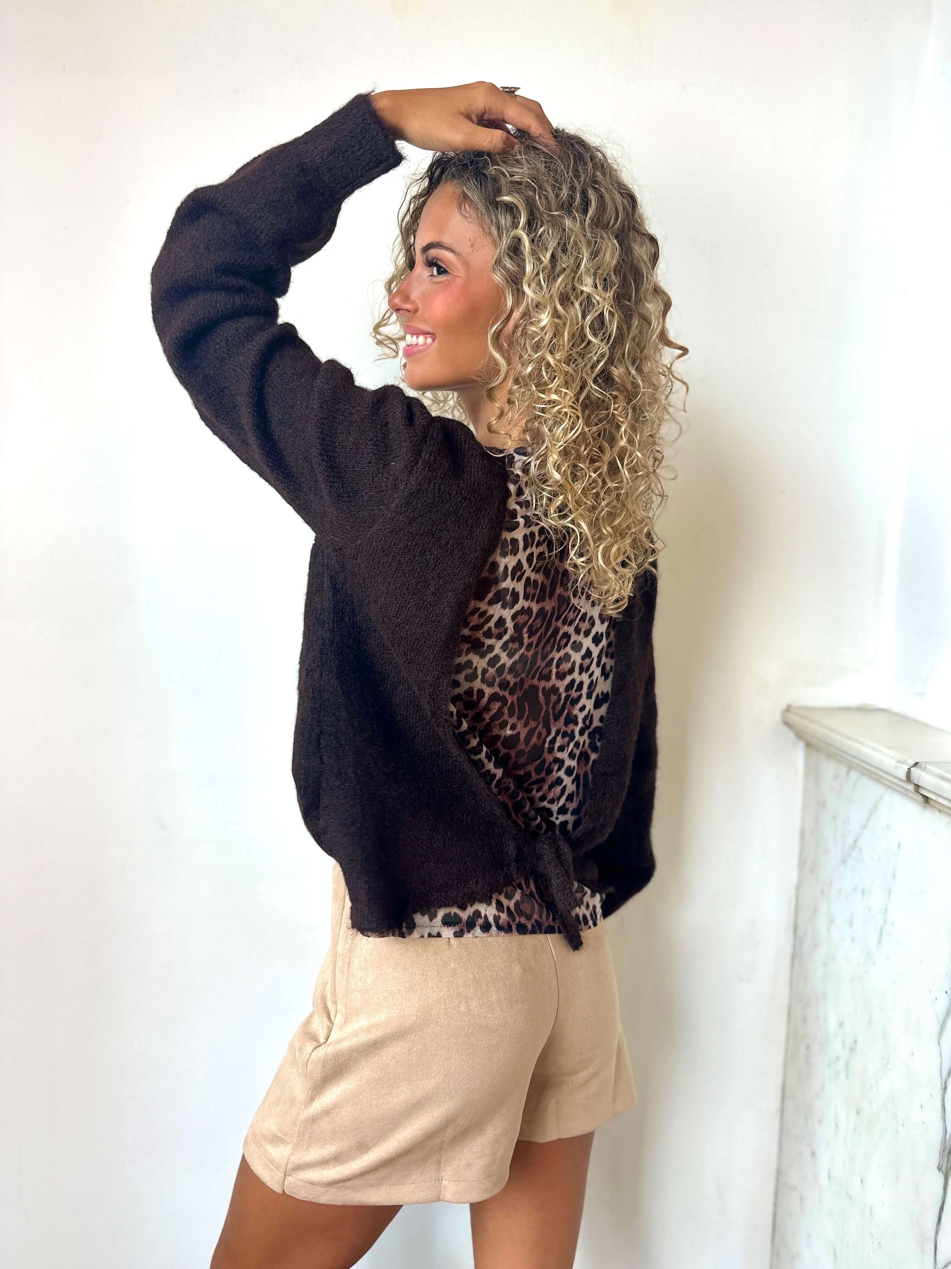 Pull chocolat - LEONIE