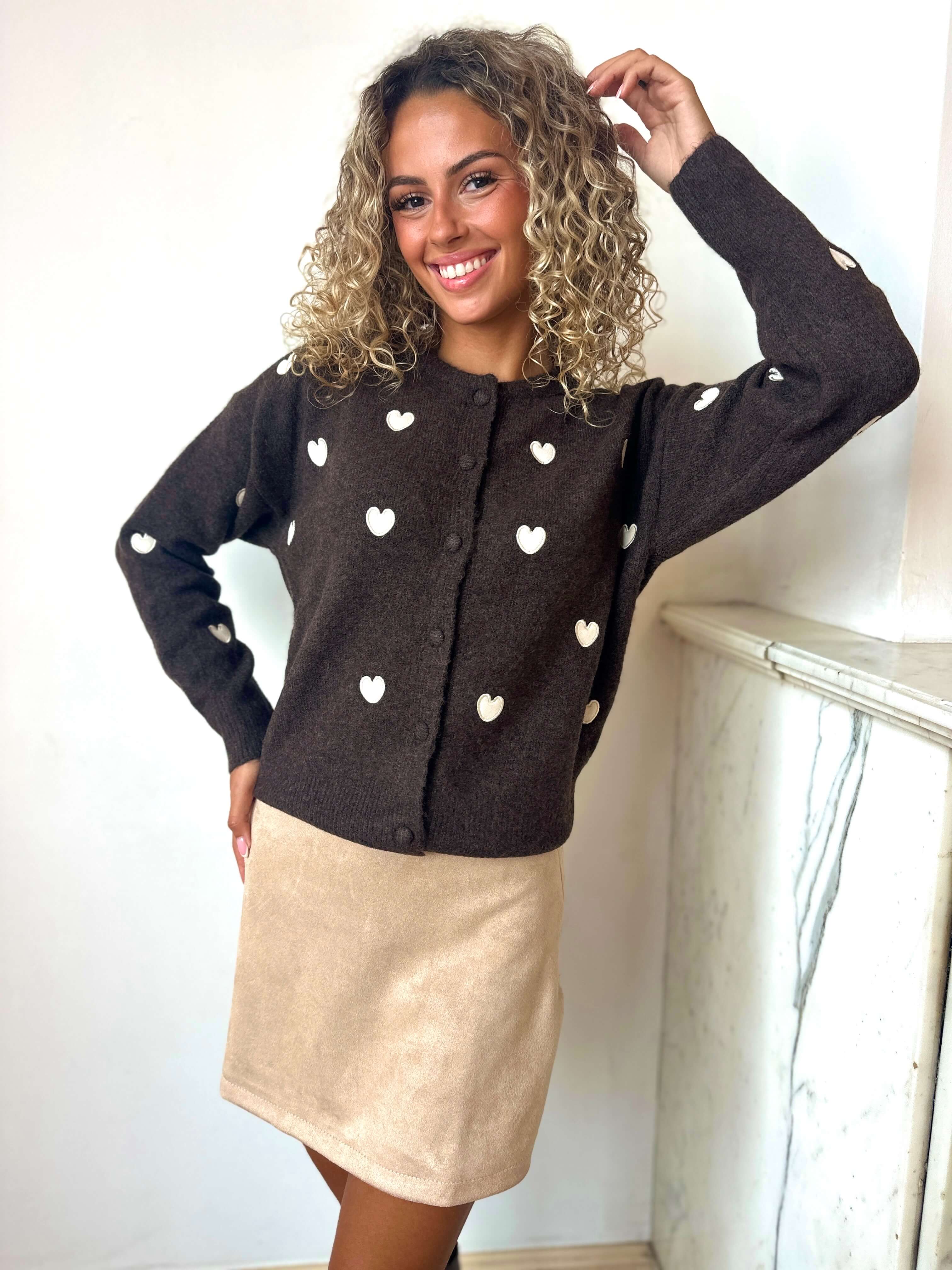 Gilet chocolat - CELESTE