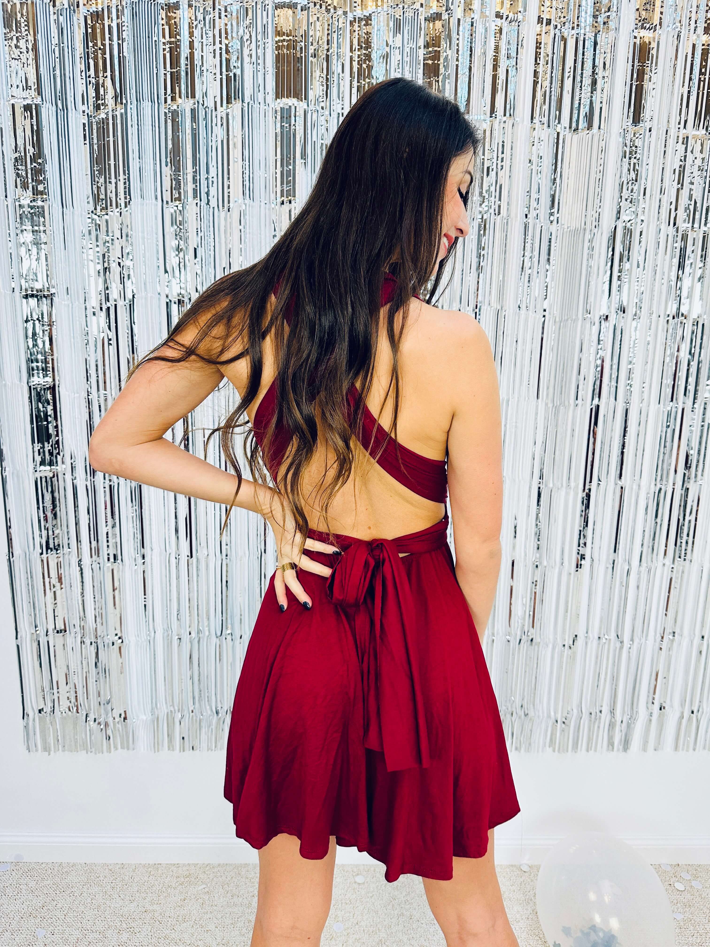 Robe bordeau - EMILIE