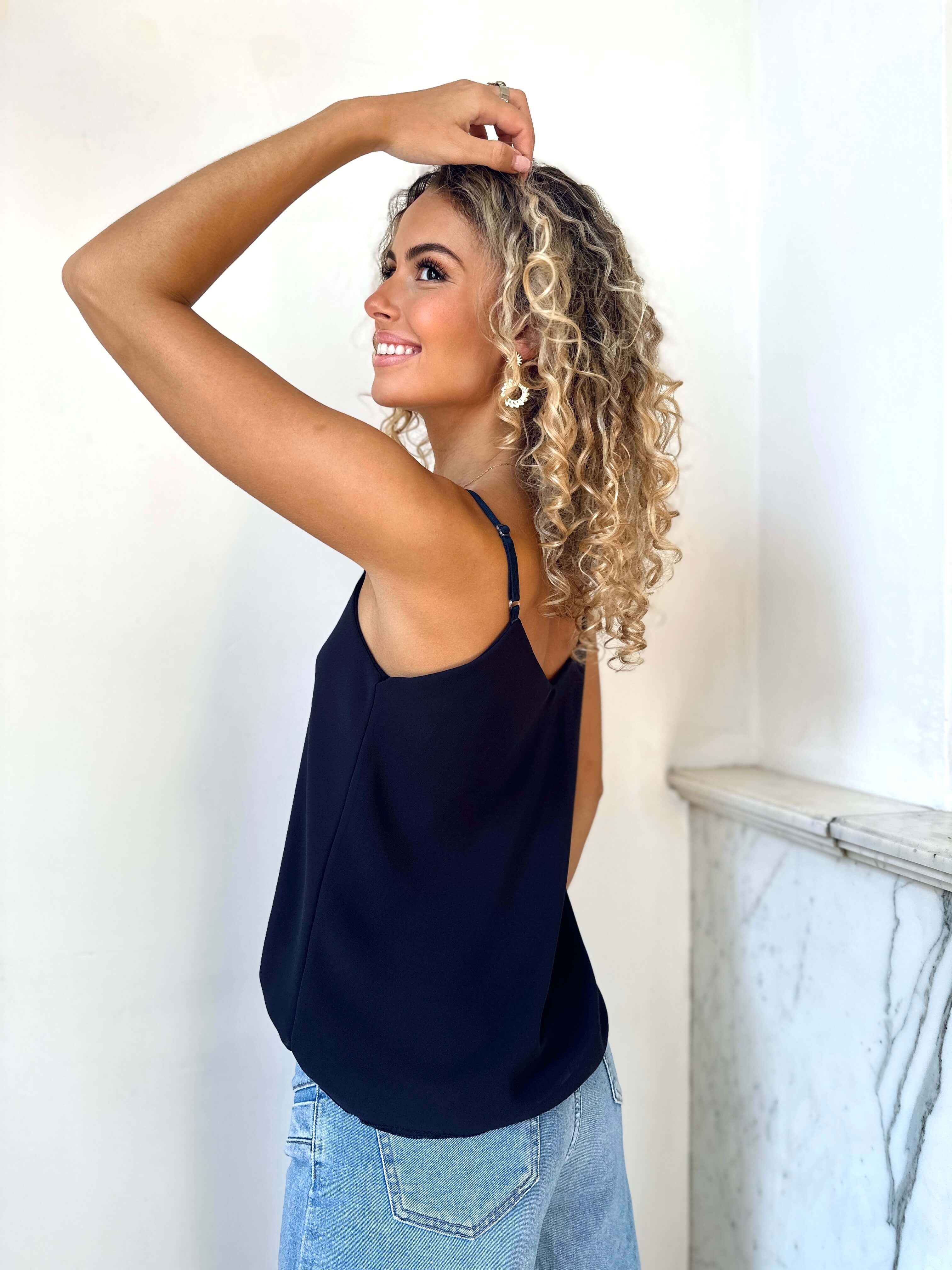 Top bleu marine - OLIVIA