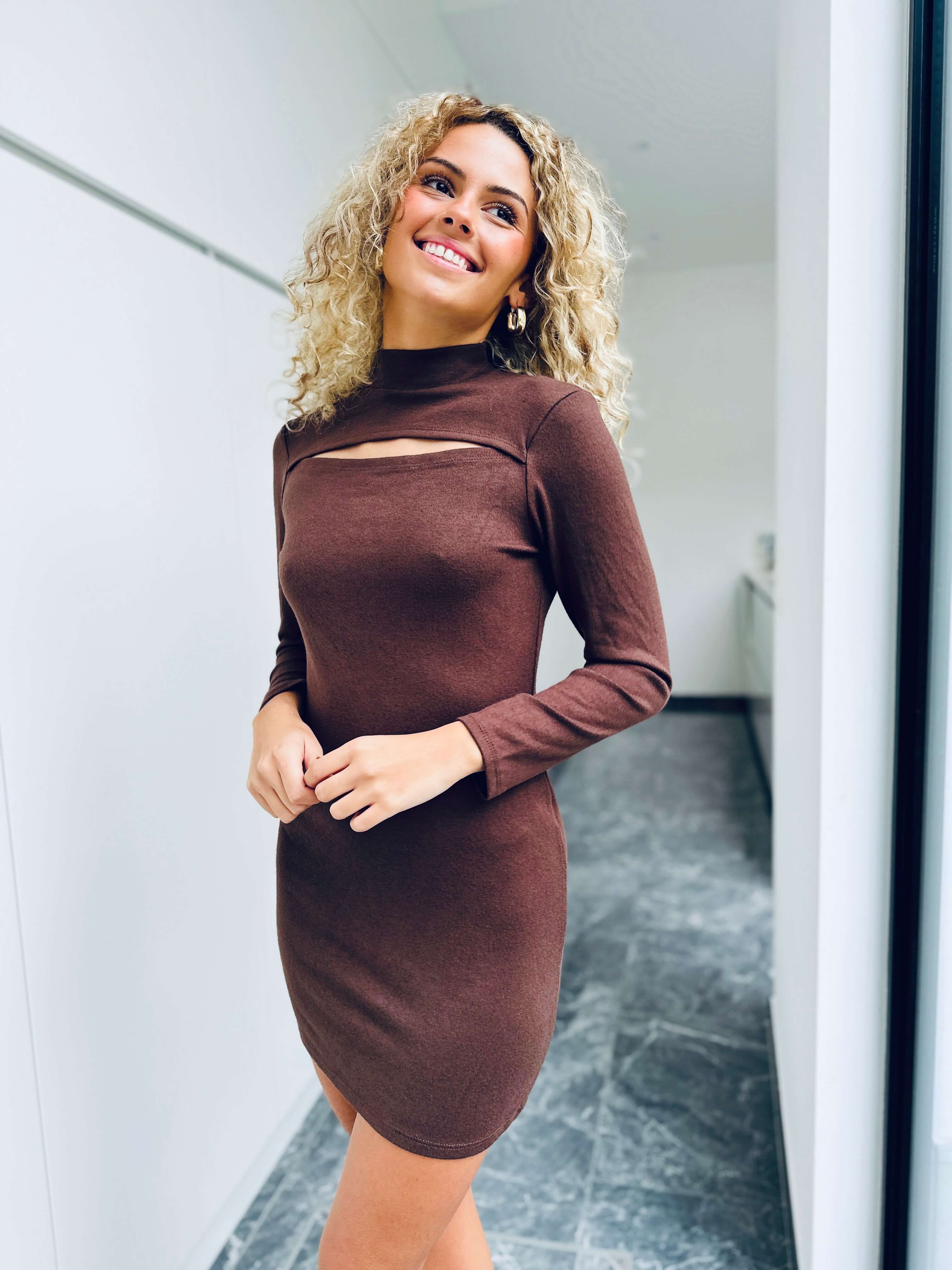 Robe pull marron - ALVINA