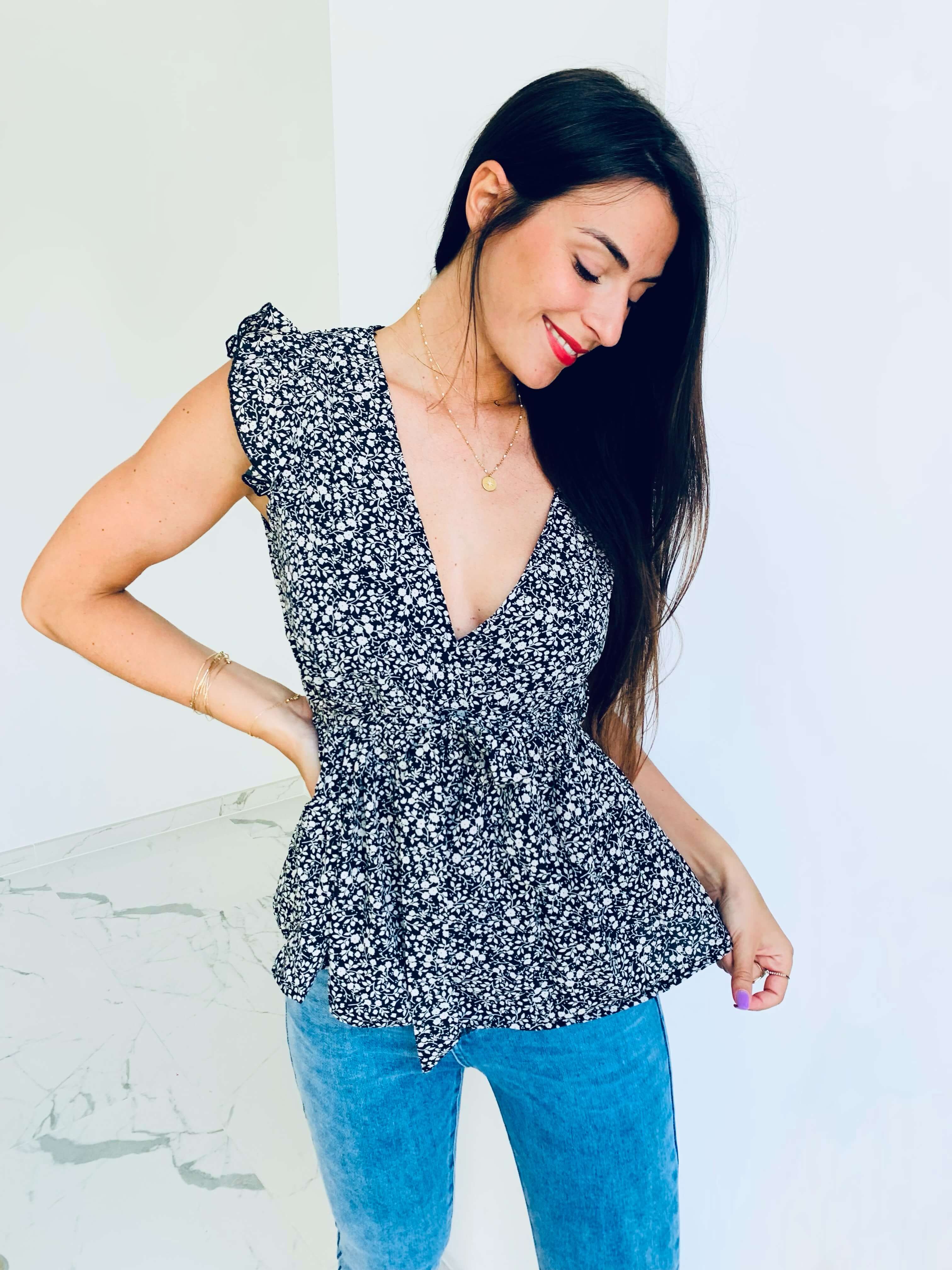 Blouse noir - ROSA