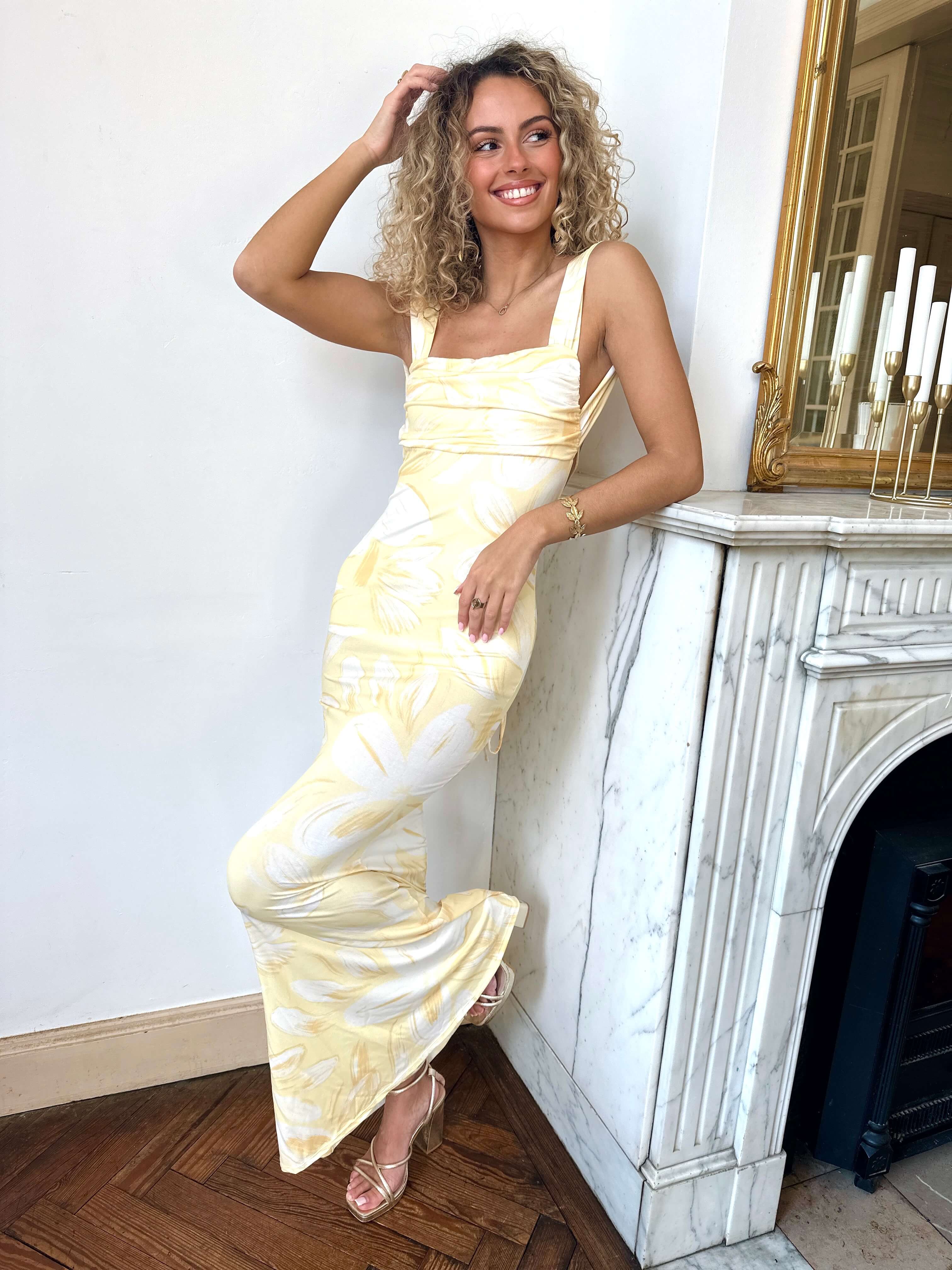 Robe jaune pastel - EMILIE