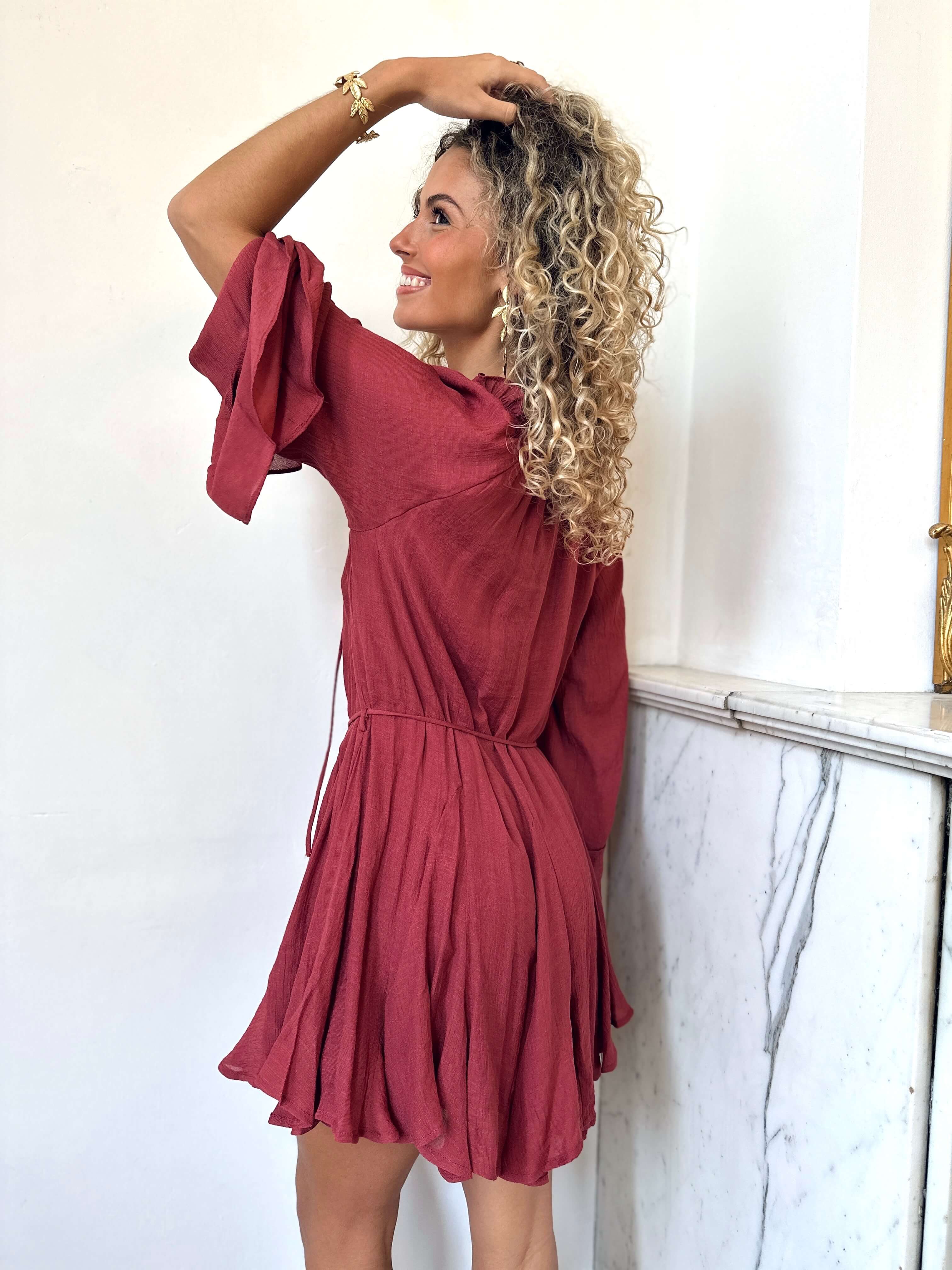 Robe terracotta - ELENA