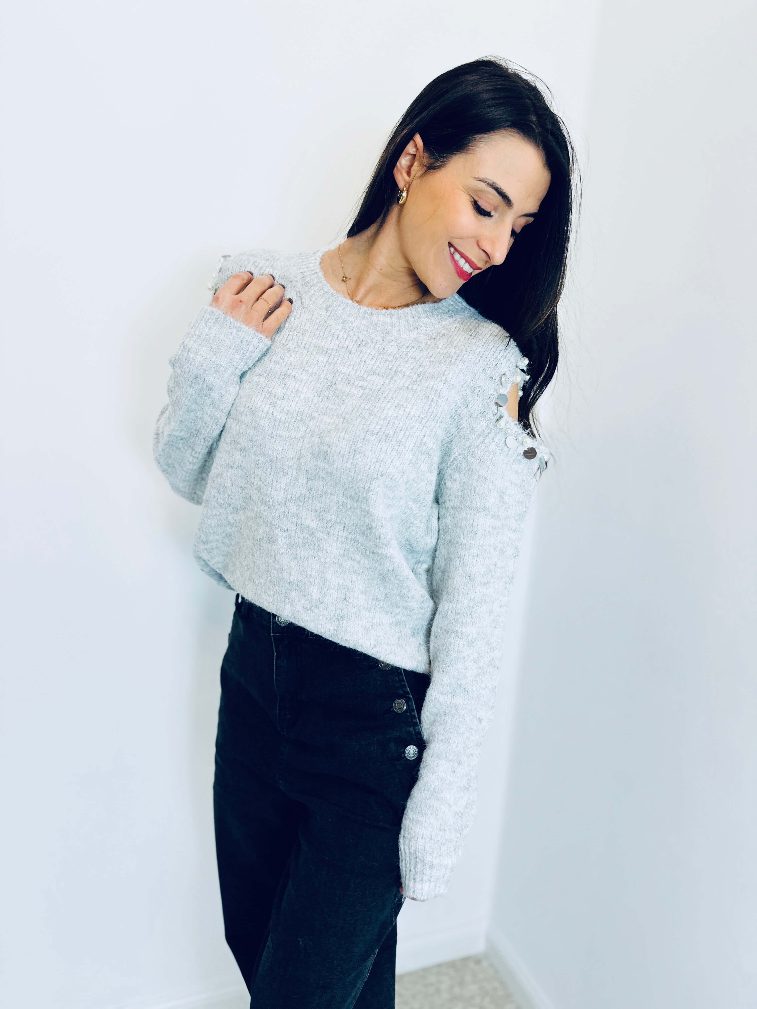 Pull gris claire - EMMA