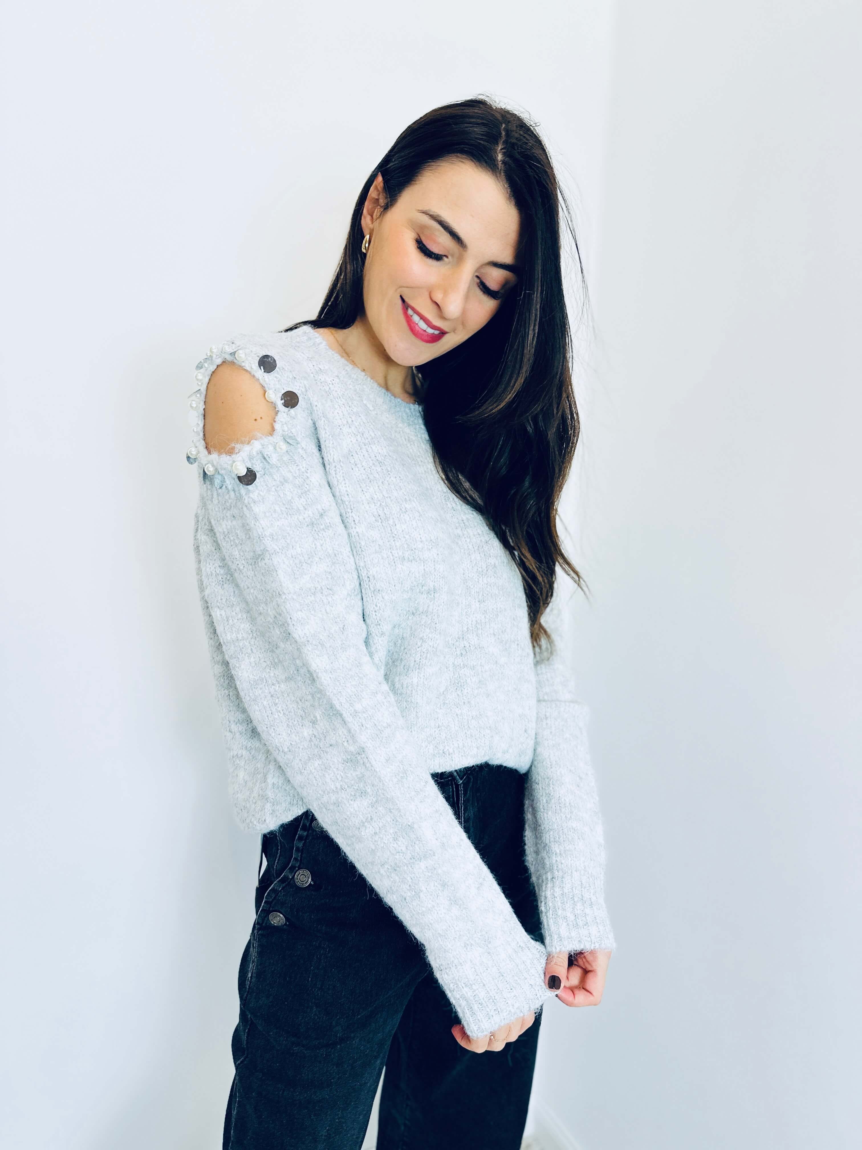 Pull gris claire - EMMA