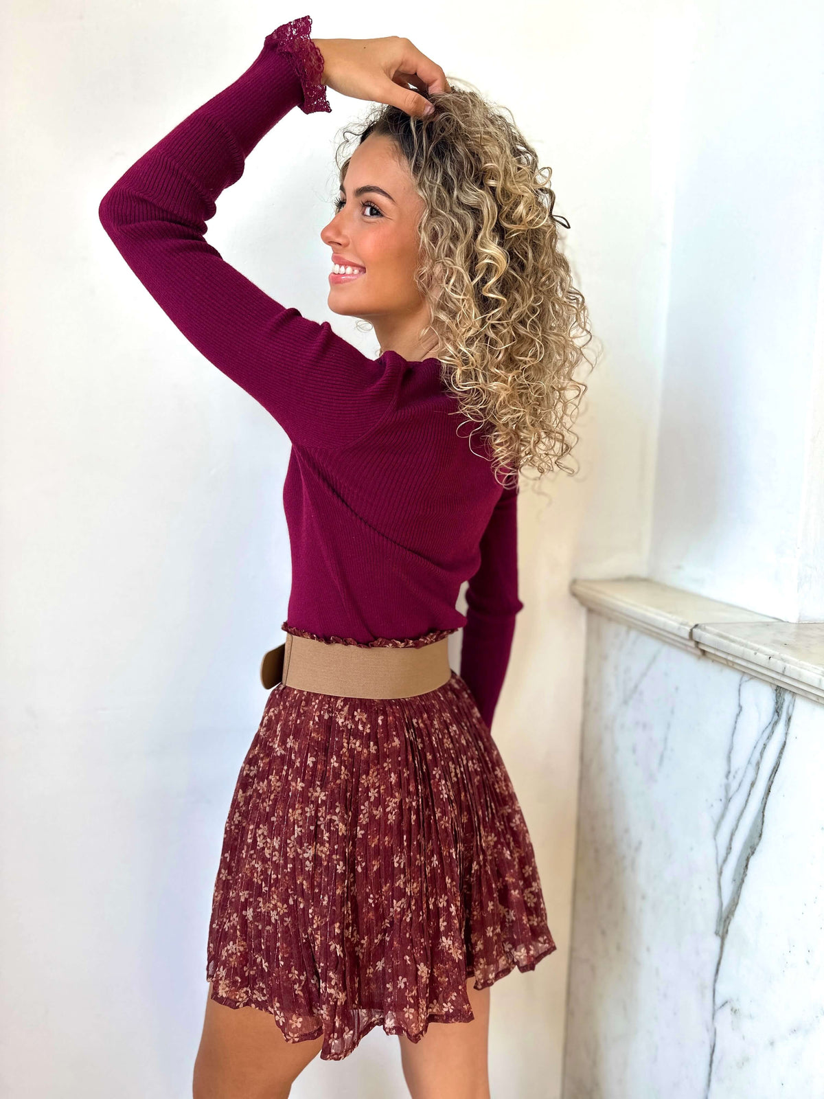 Pull bordeaux - LENA
