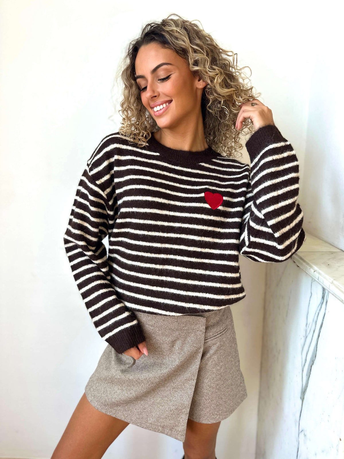 Pull chocolat - AMOUR