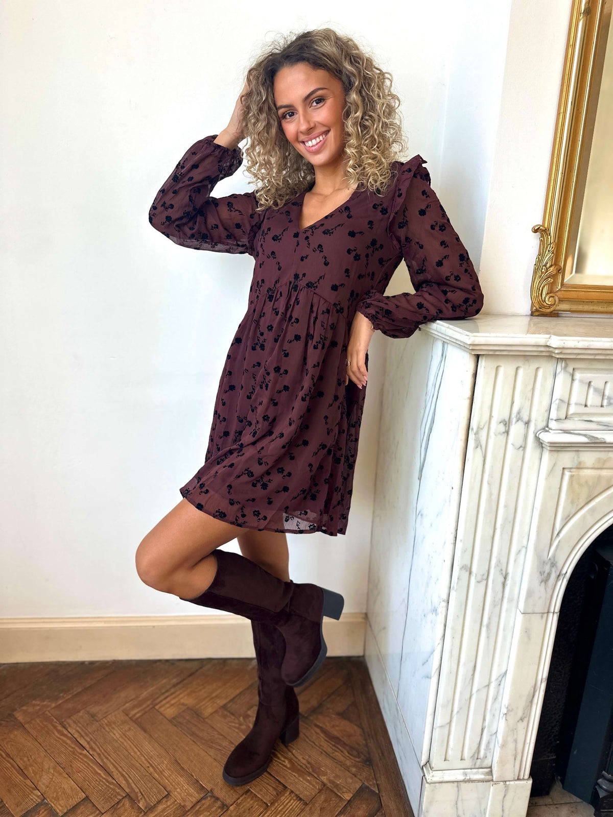 Robe chocolat - ODILE