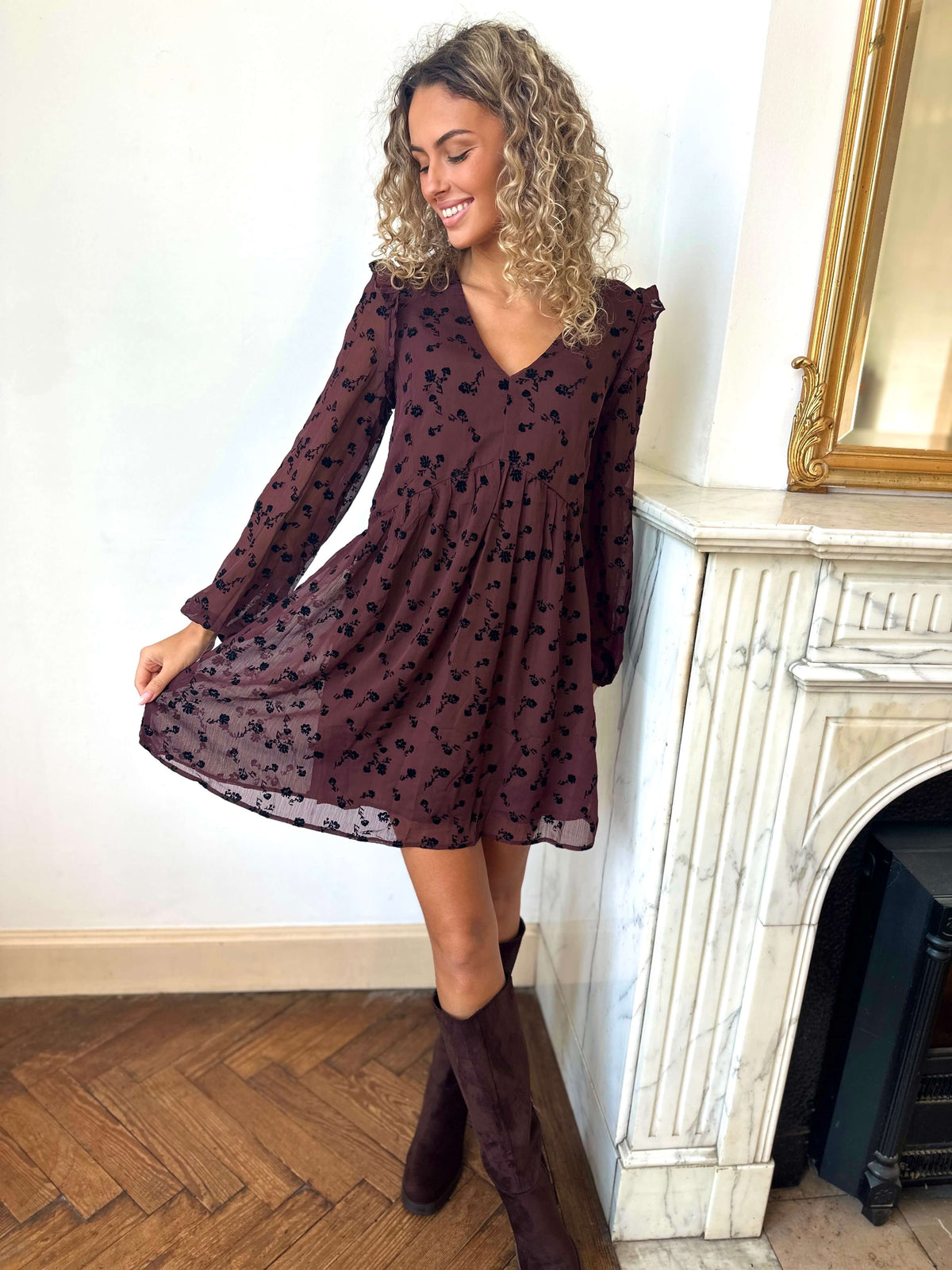 Robe chocolat - ODILE