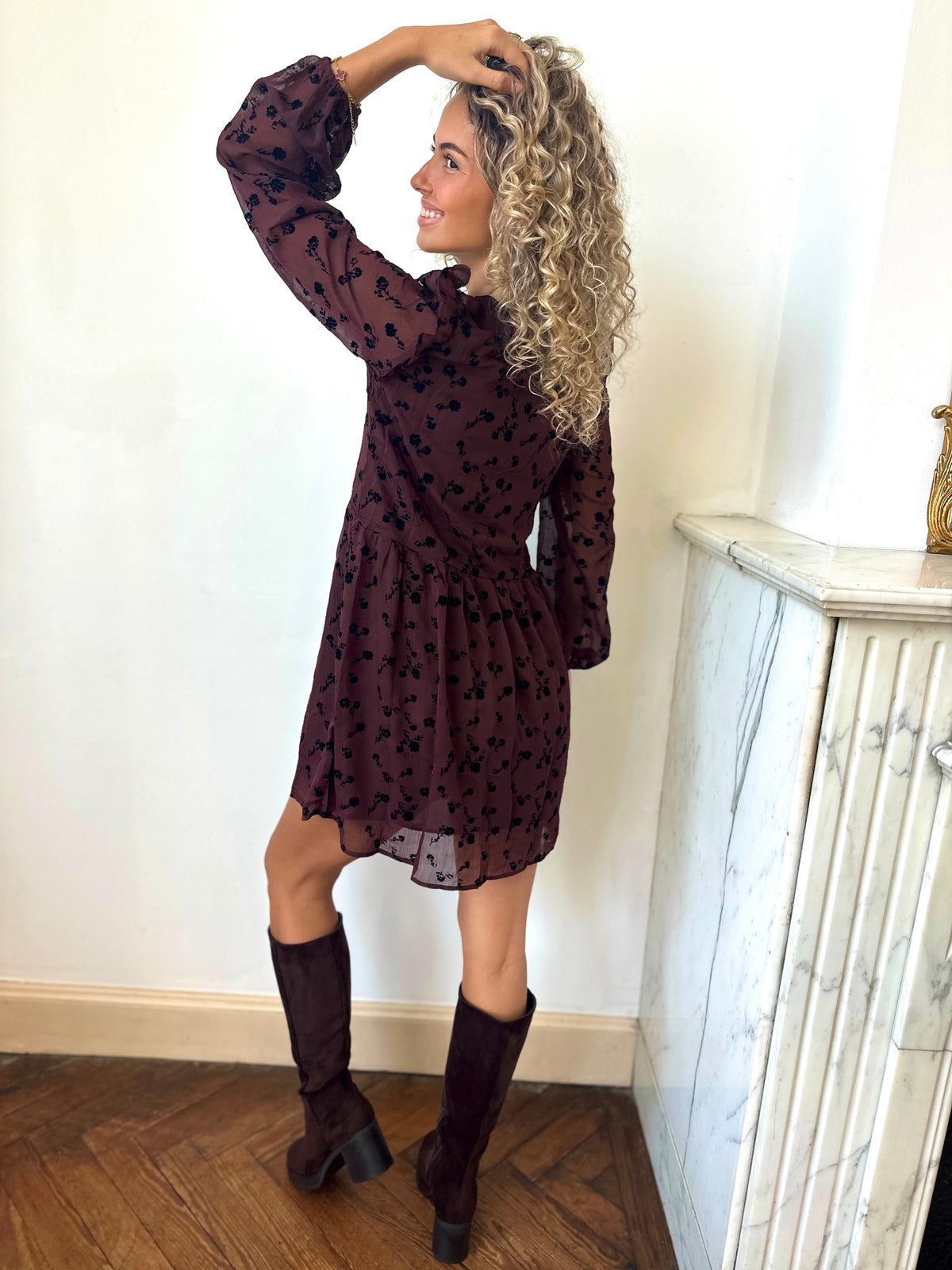 Robe chocolat - ODILE