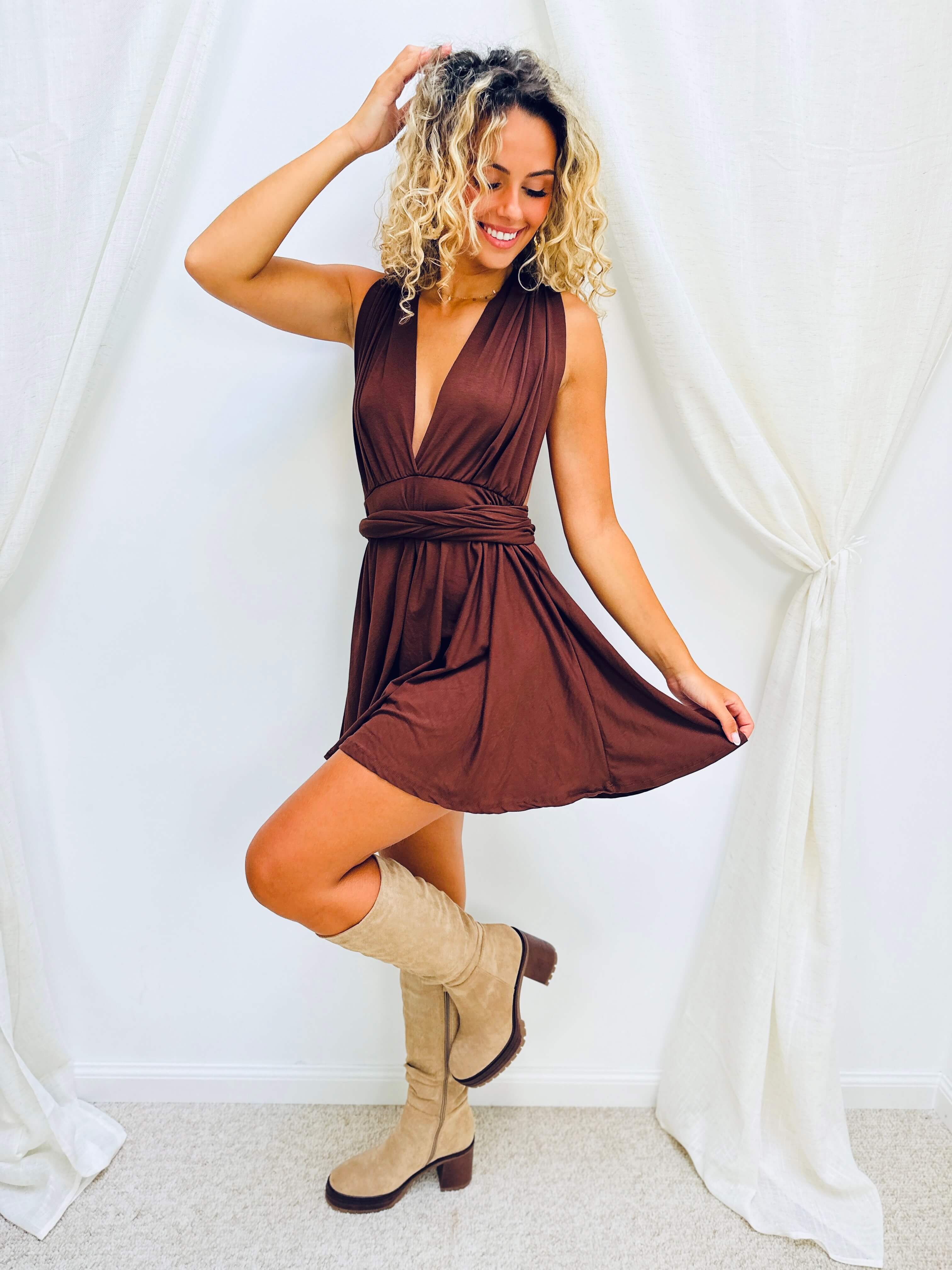 Robe chocolat - EMILIE