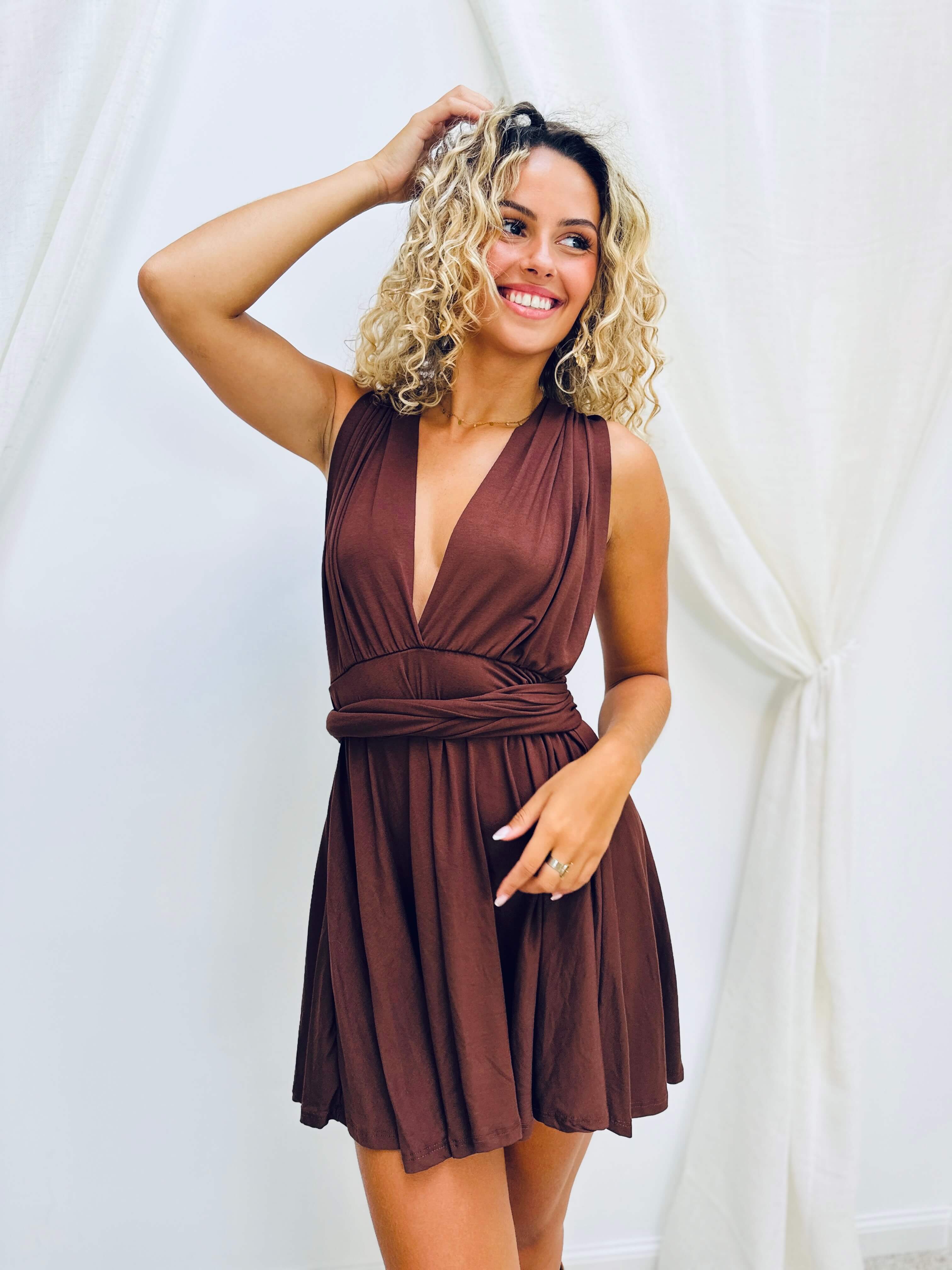 Robe chocolat - EMILIE