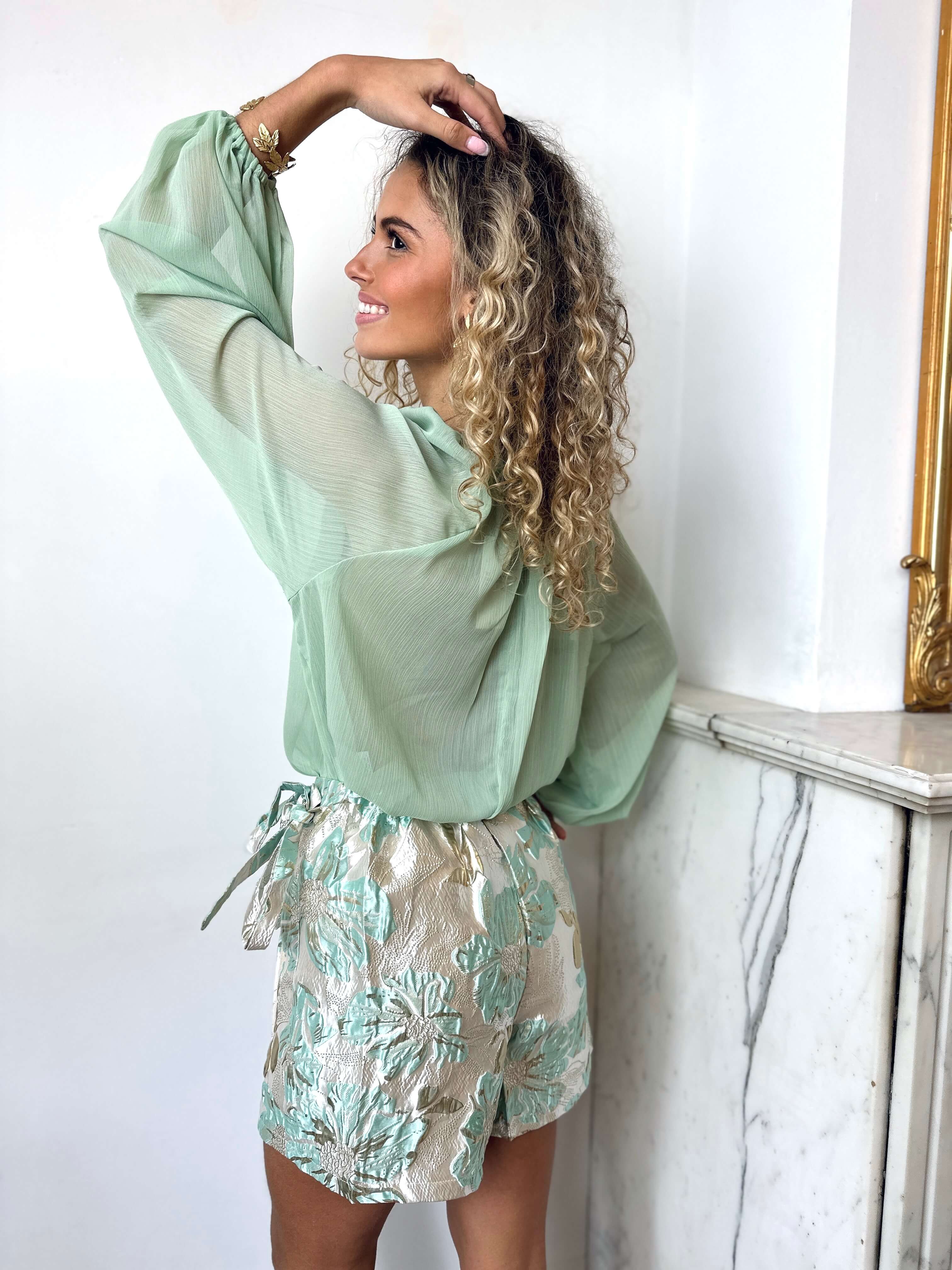 Blouse vert sauge - GEORGIA