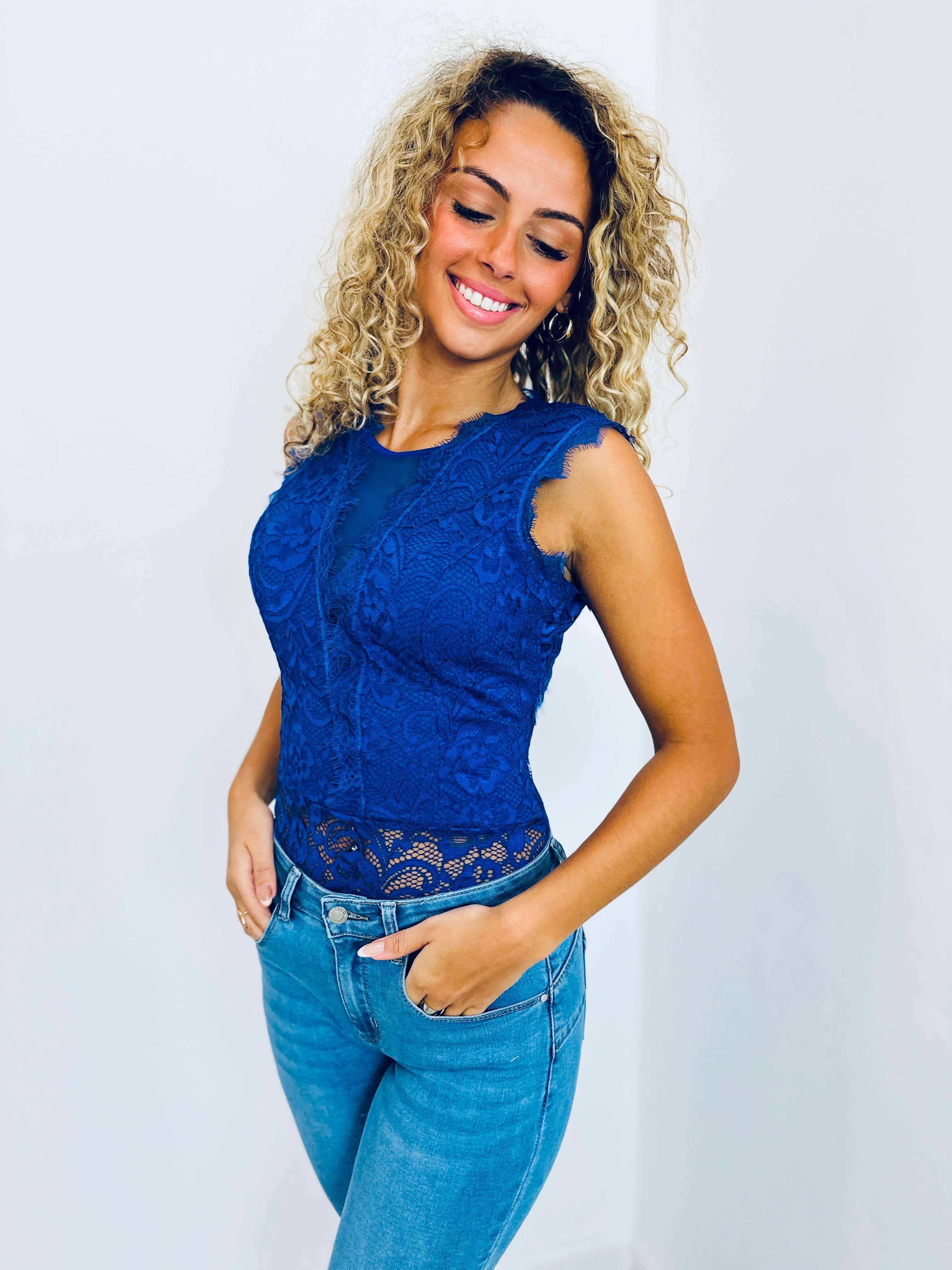 Body bleu royal - VANESSA