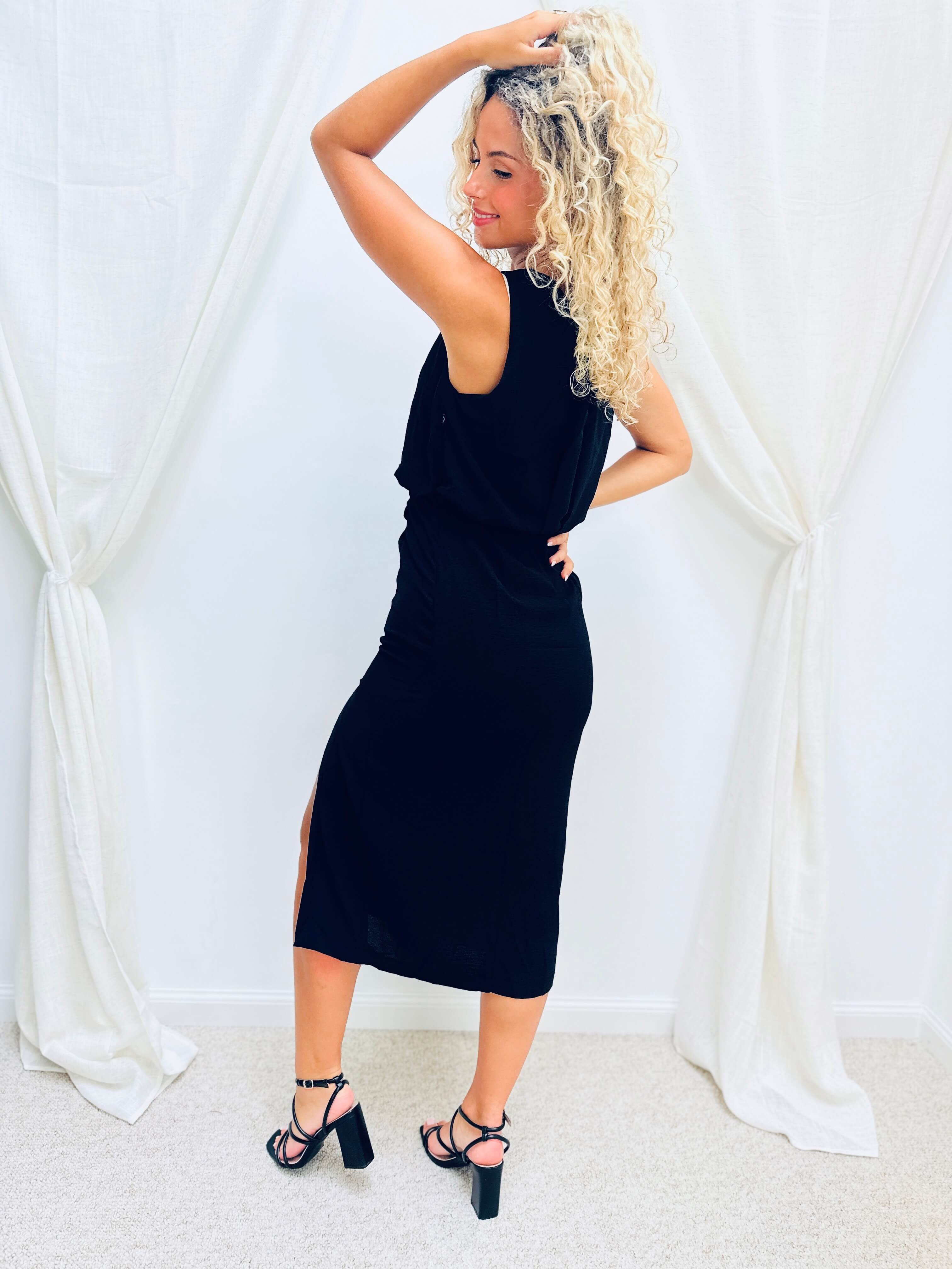 Robe longue noir - GABY