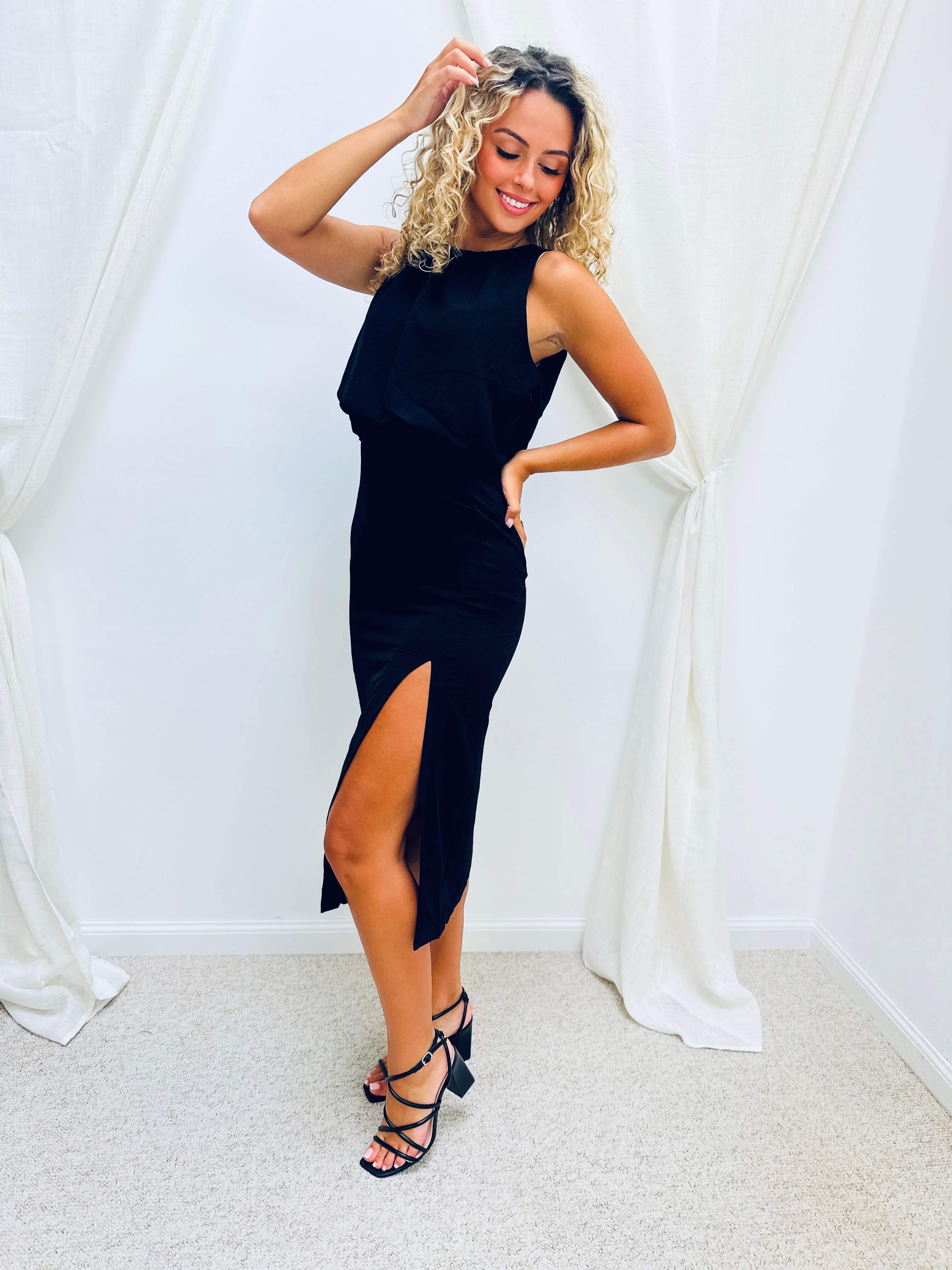 Robe longue noir - GABY